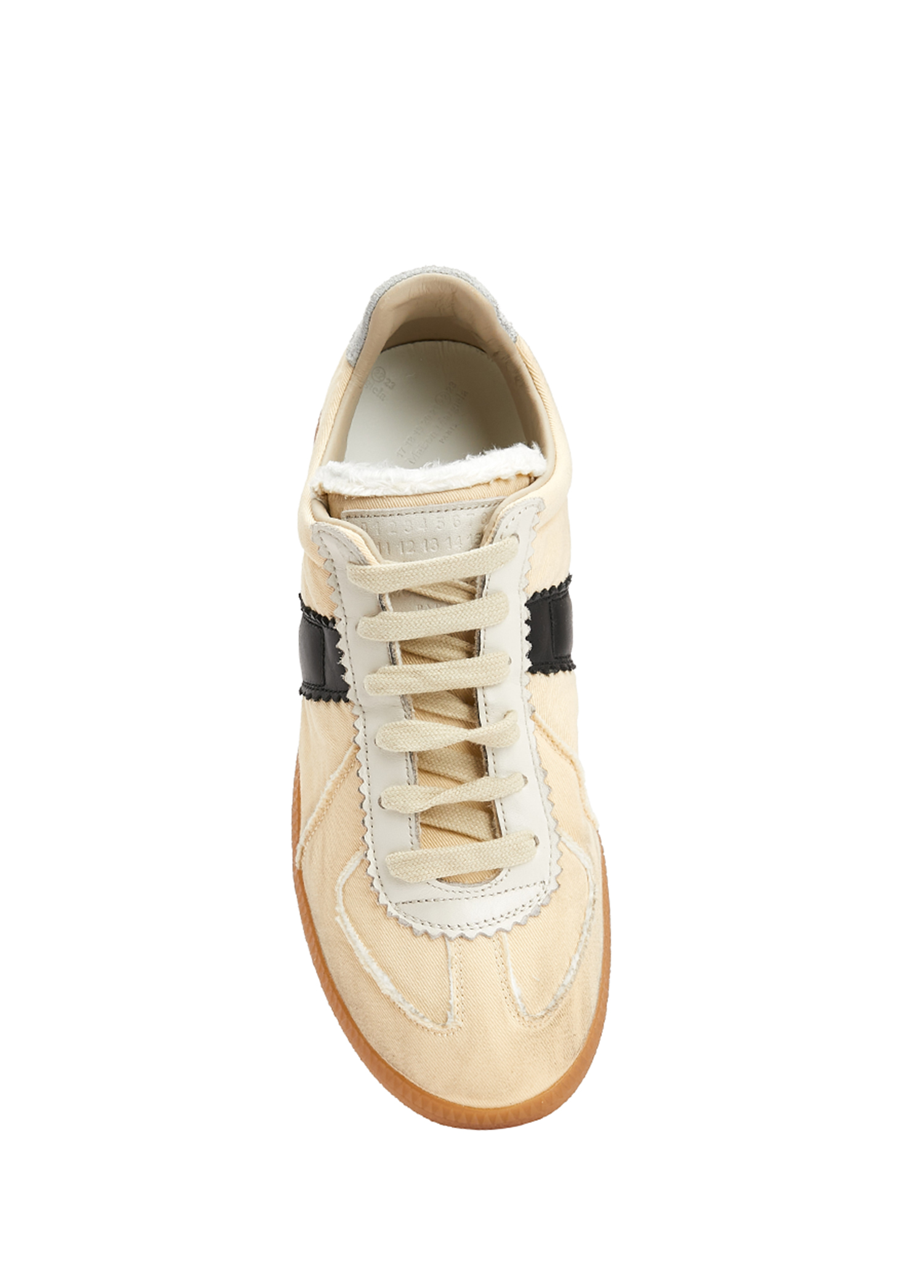 Maison Margiela - Replica Bej Siyah Kadın Sneaker - Bej-Siyah