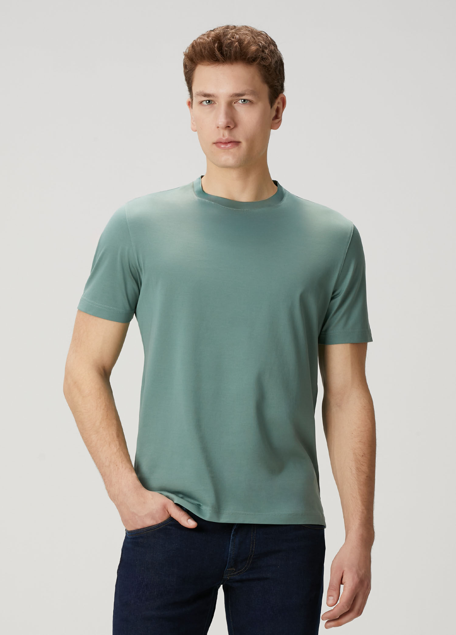 Açık Yeşil Basic T-shirt