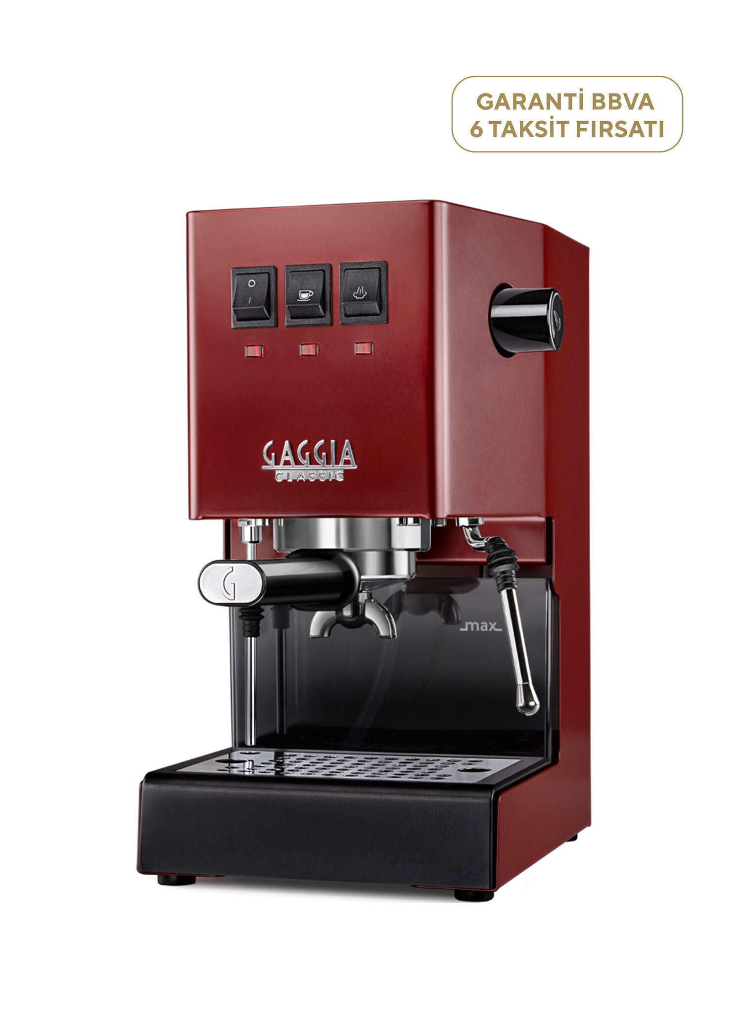 Classic E24 Kırmızı Manuel Espresso Kahve Makinesi