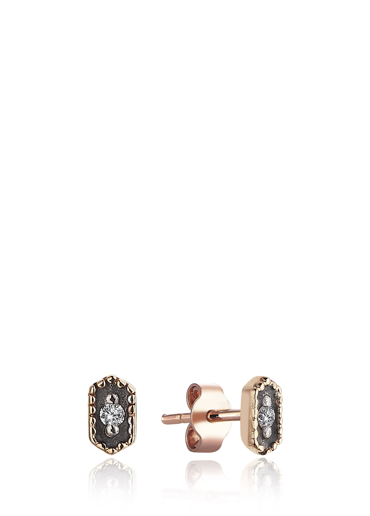 Gotham Earring 14 Ayar Rose Altın Kadın Küpe