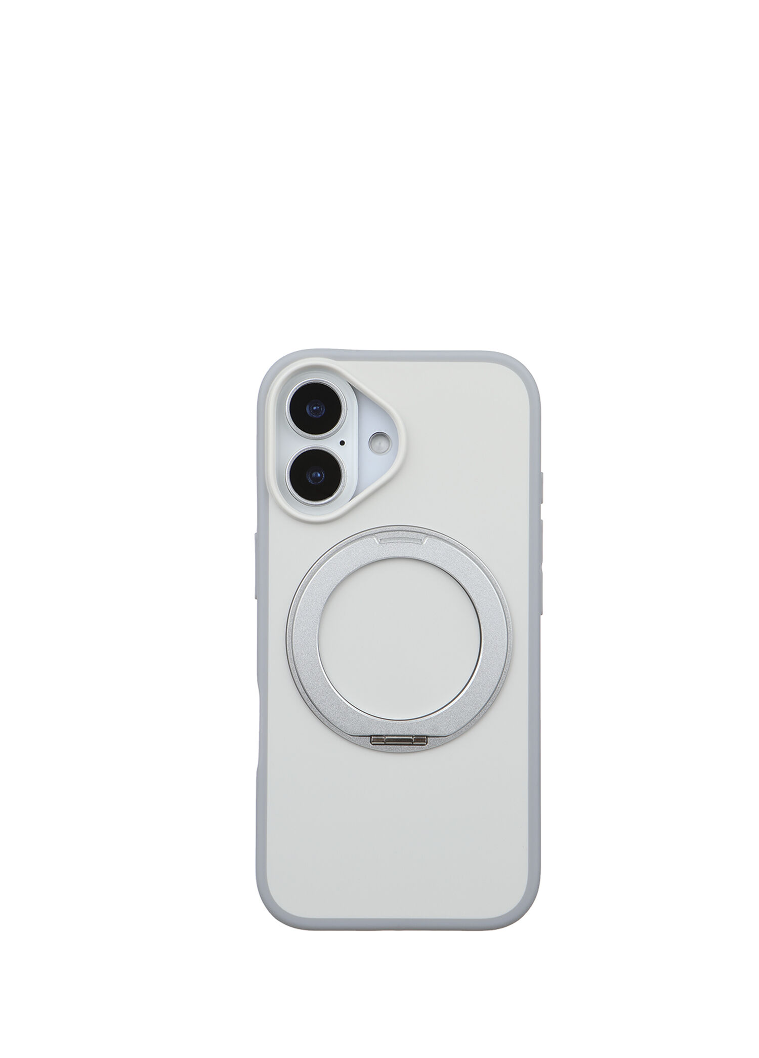 iPhone 16 Premium Fonksiyonel Beyaz Standlı Magsafe Uyumlu Telefon Kılıfı