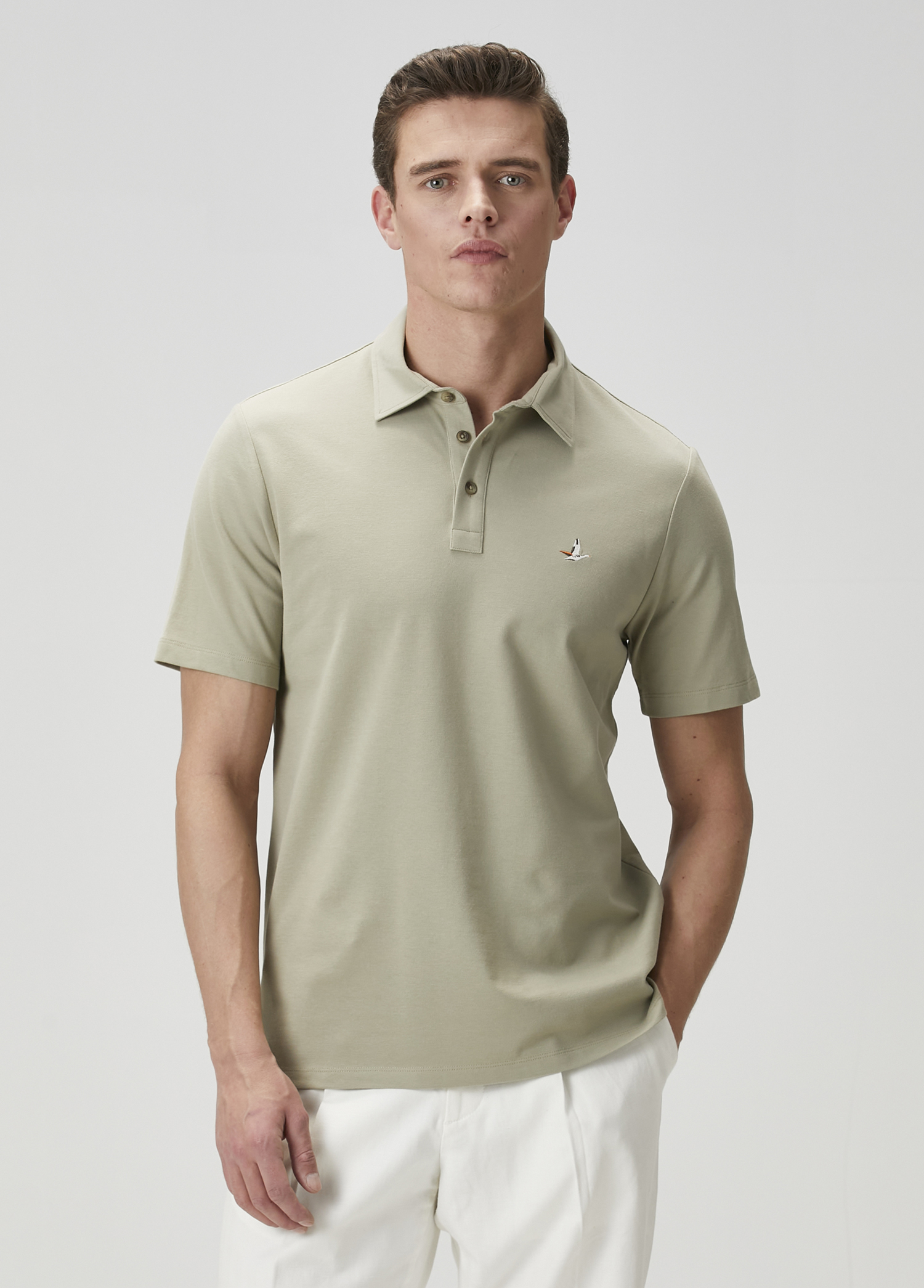 Comfort Fit Green Polo T-Shirt