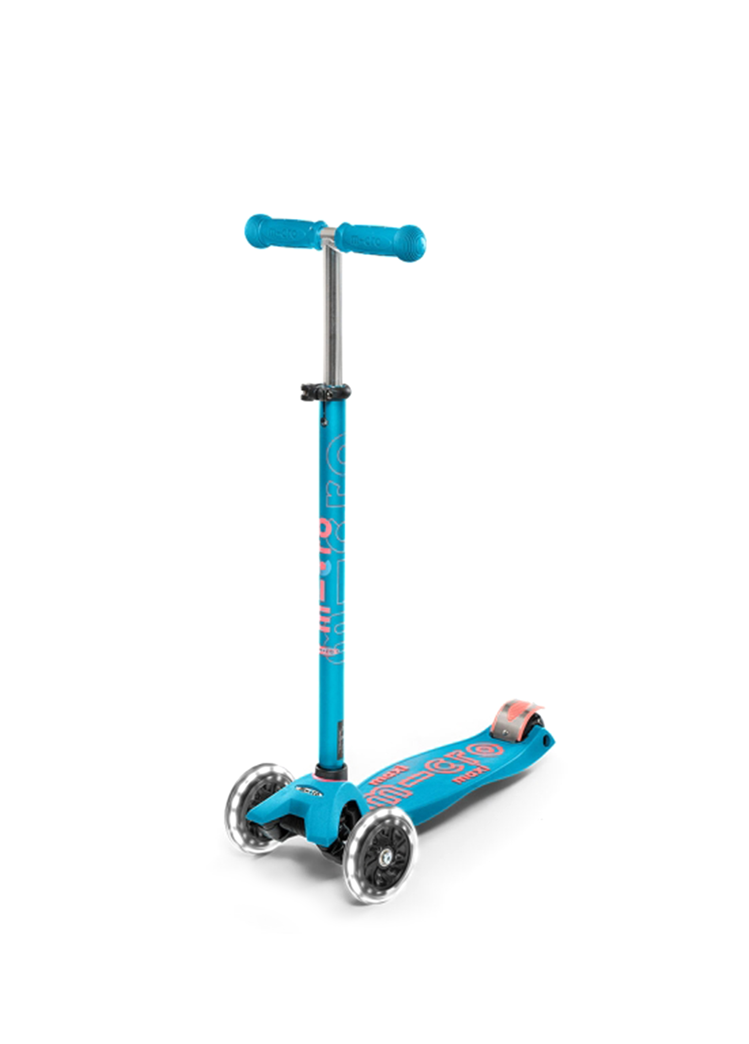 Maxi Micro Deluxe LED Aqua 3 Tekerlekli Scooter