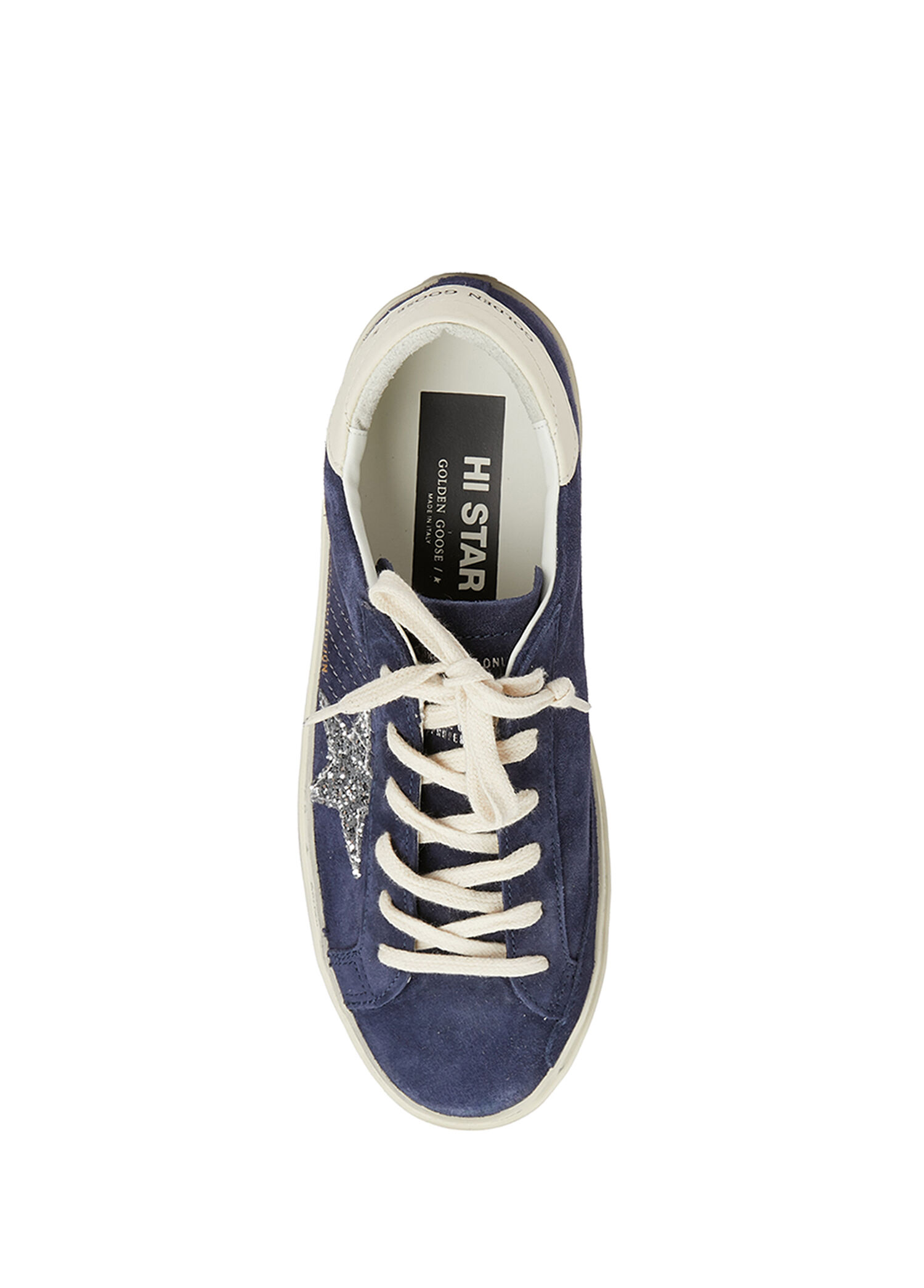 Golden Goose Lacivert Kadın Hi Star Lacivert Kadın Süet Sneaker