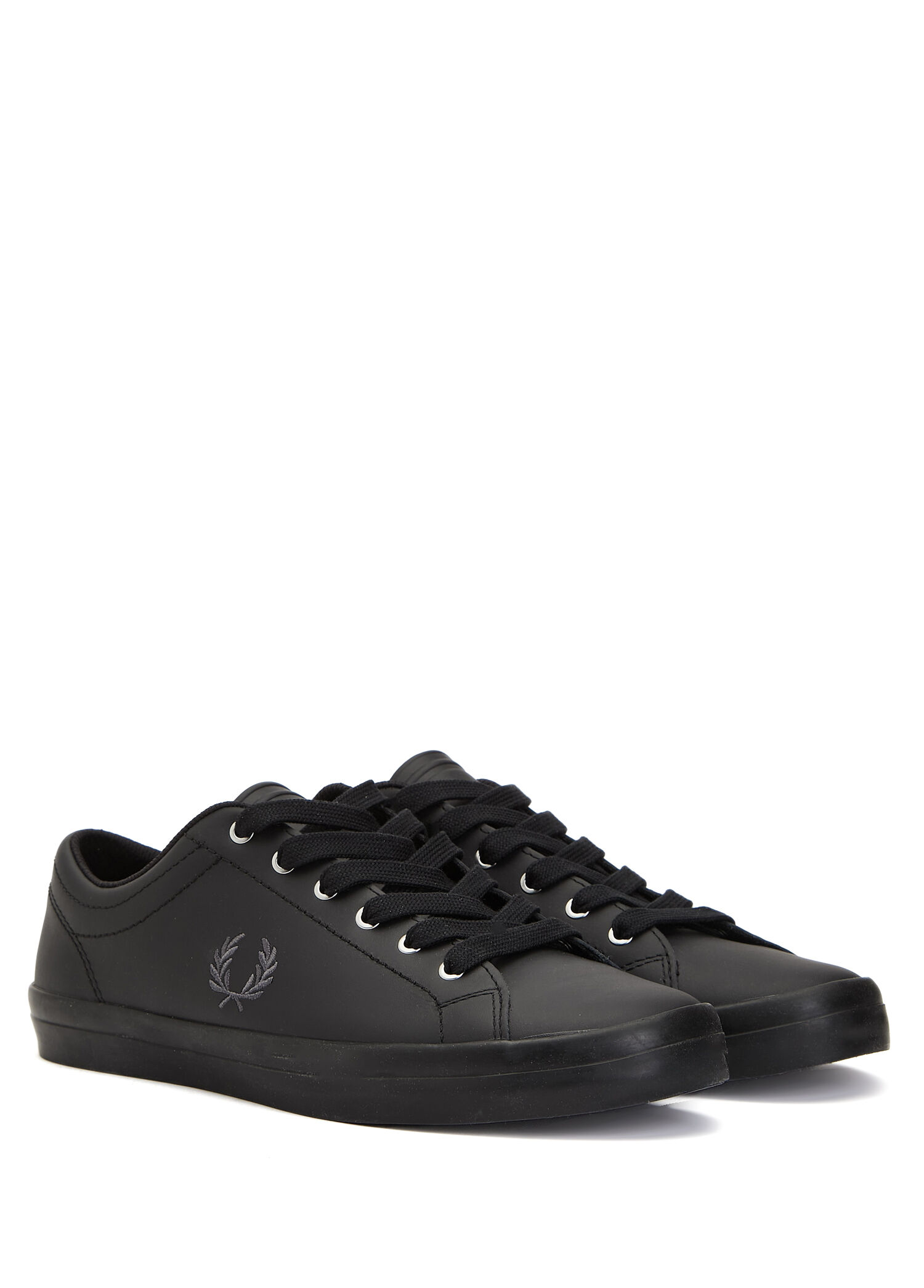 Fred Perry - Baseline Siyah Logolu Erkek Sneaker - Siyah