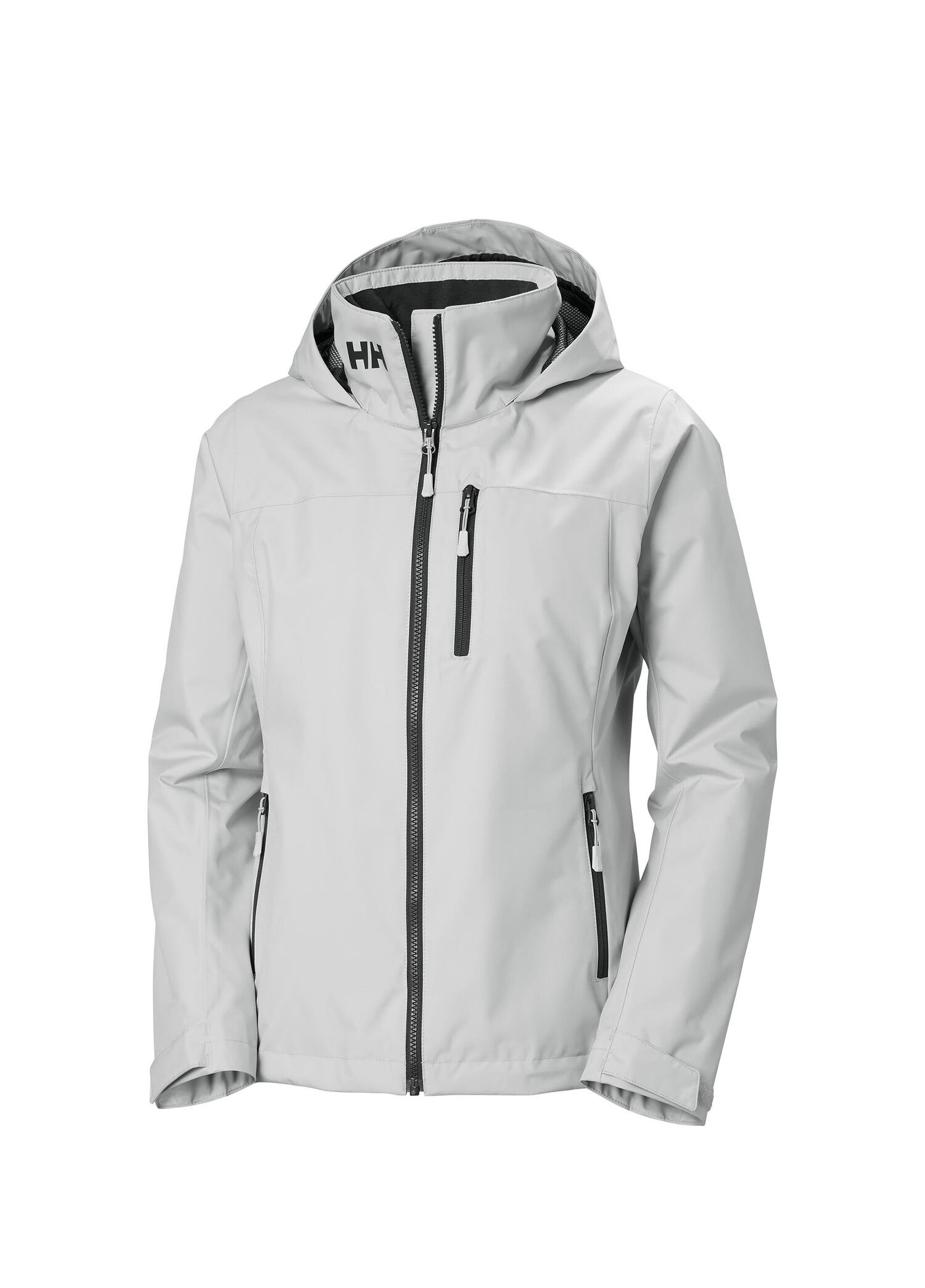 W Crew Hooded Midl 2.0 Grey Fog Polarlı Kapüşonlu Kadın Spor Ceket