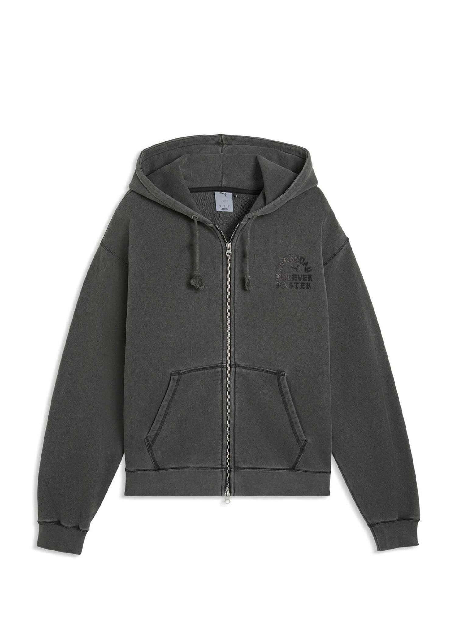 Now Flat Dark Gray Kapüşonlu Erkek Spor Sweatshirt