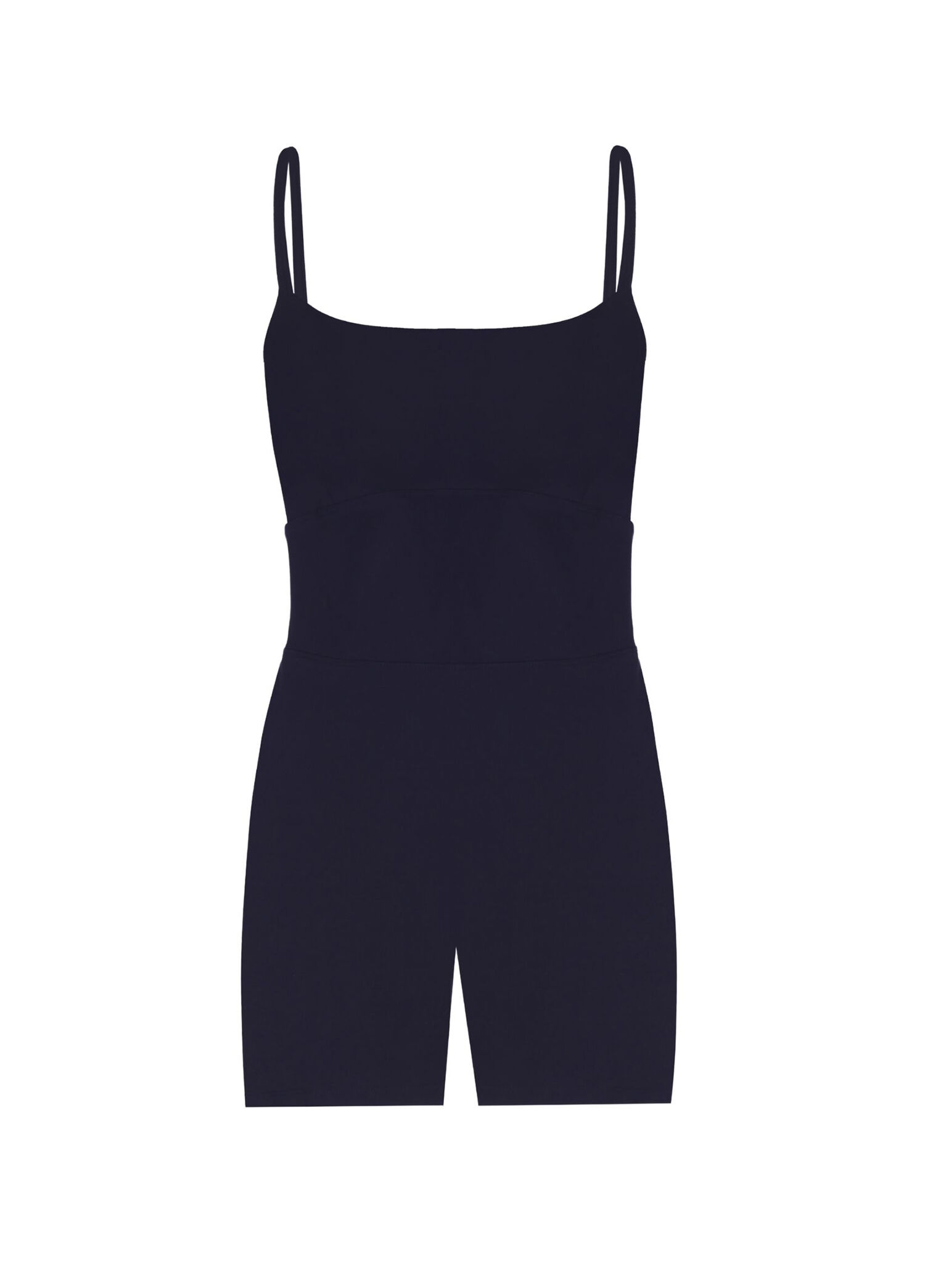 Criss Cross Navy Askılı Kadın Kısa Tulum
