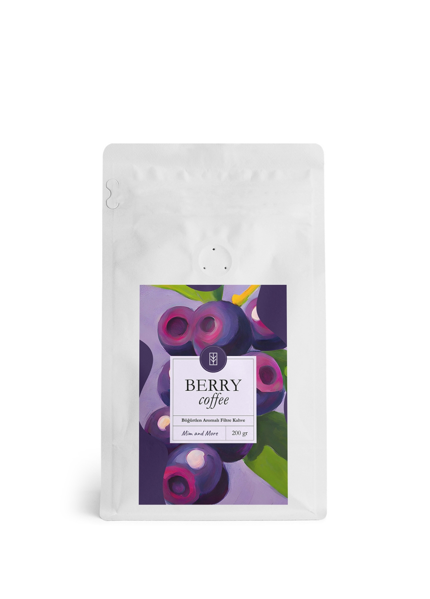 Berry Coffee Böğürtlen Aromalı Kahve Çekirdek Kahve 200 gr