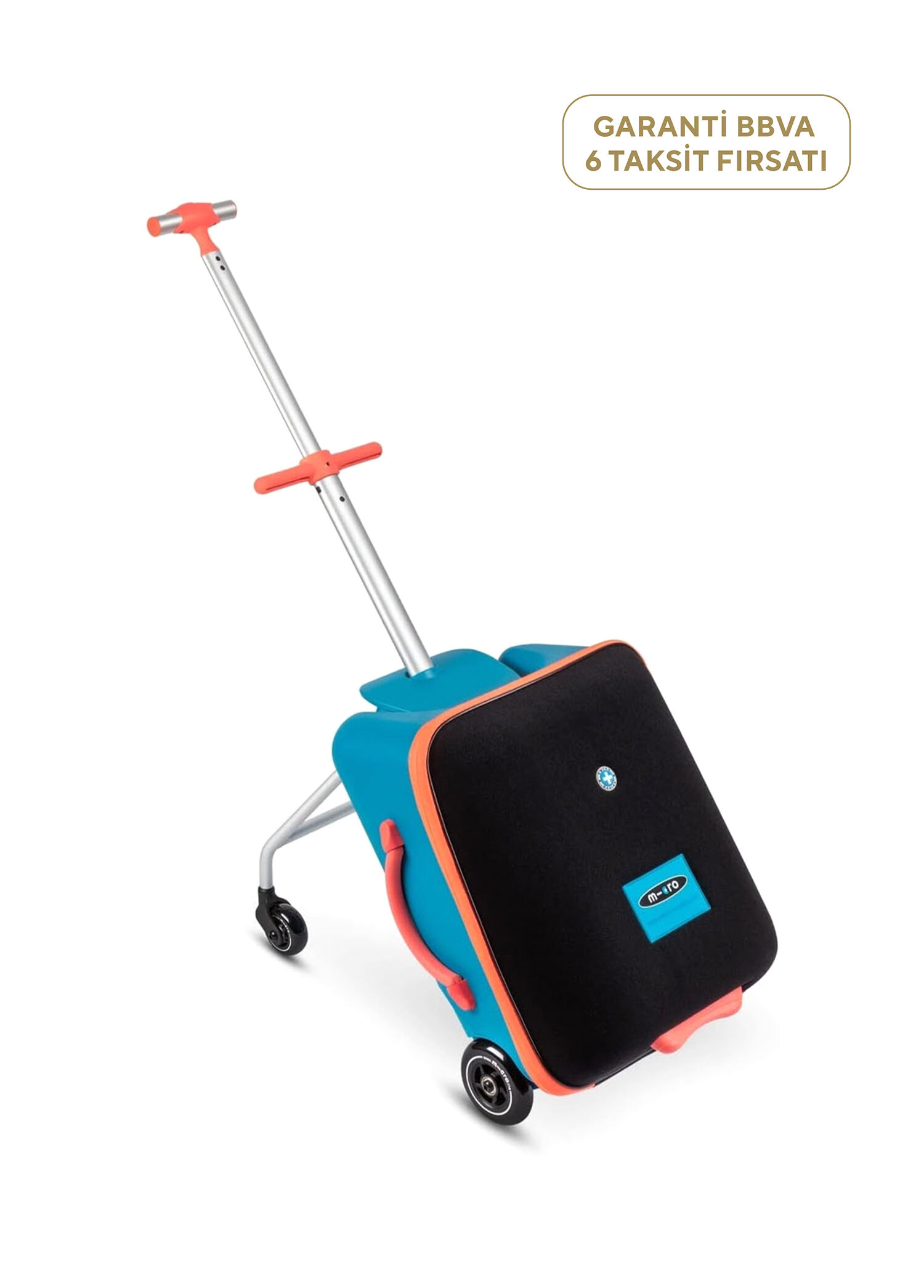 Luggage Eazy Binilebilir Katlanabilir 3'ü 1 Arada 4 Tekerlekli 8 Ay+ El Bagajı Çocuk Scooter
