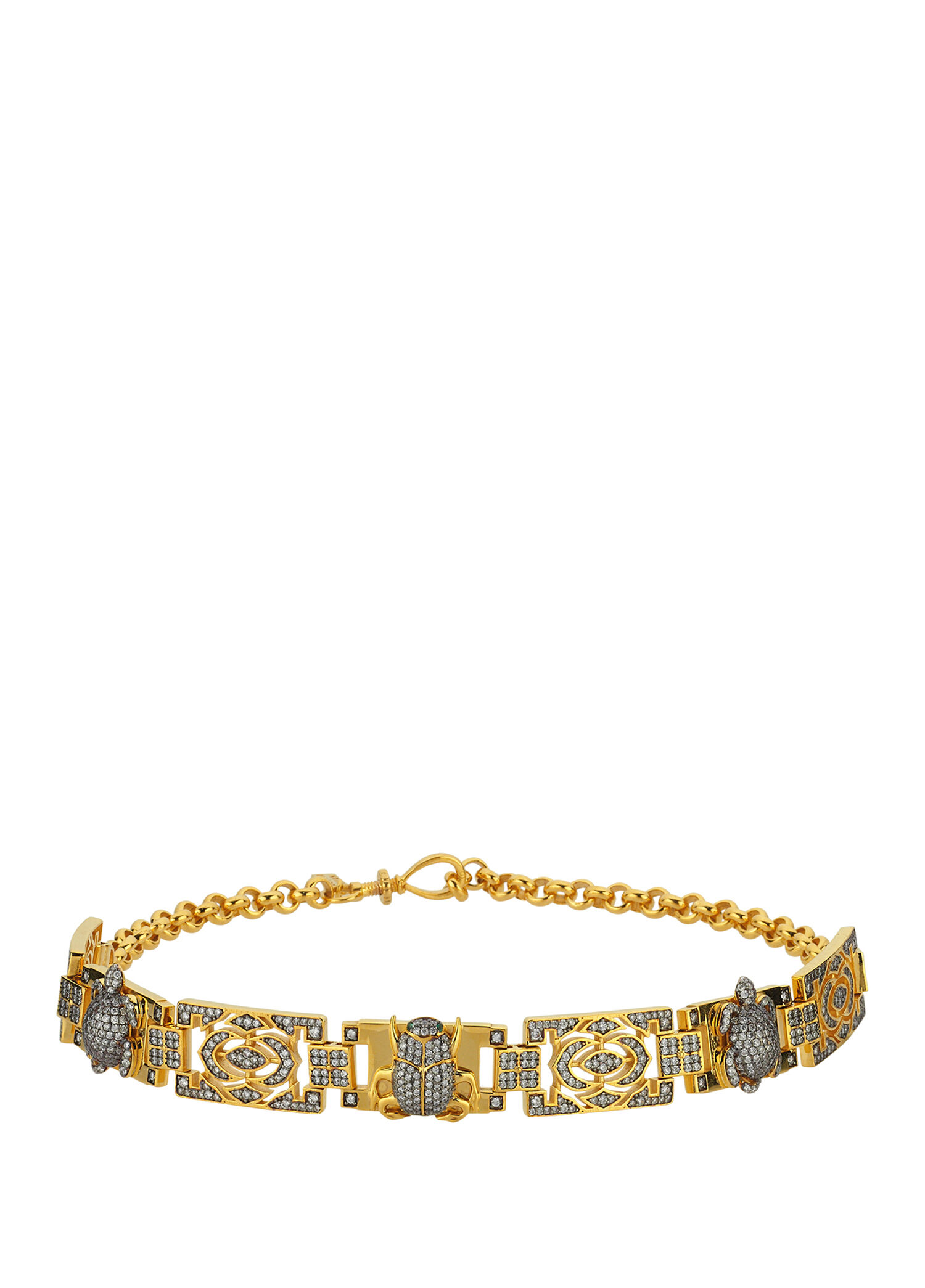 Icons Deco Kadın Altın Kaplama Choker Kolye