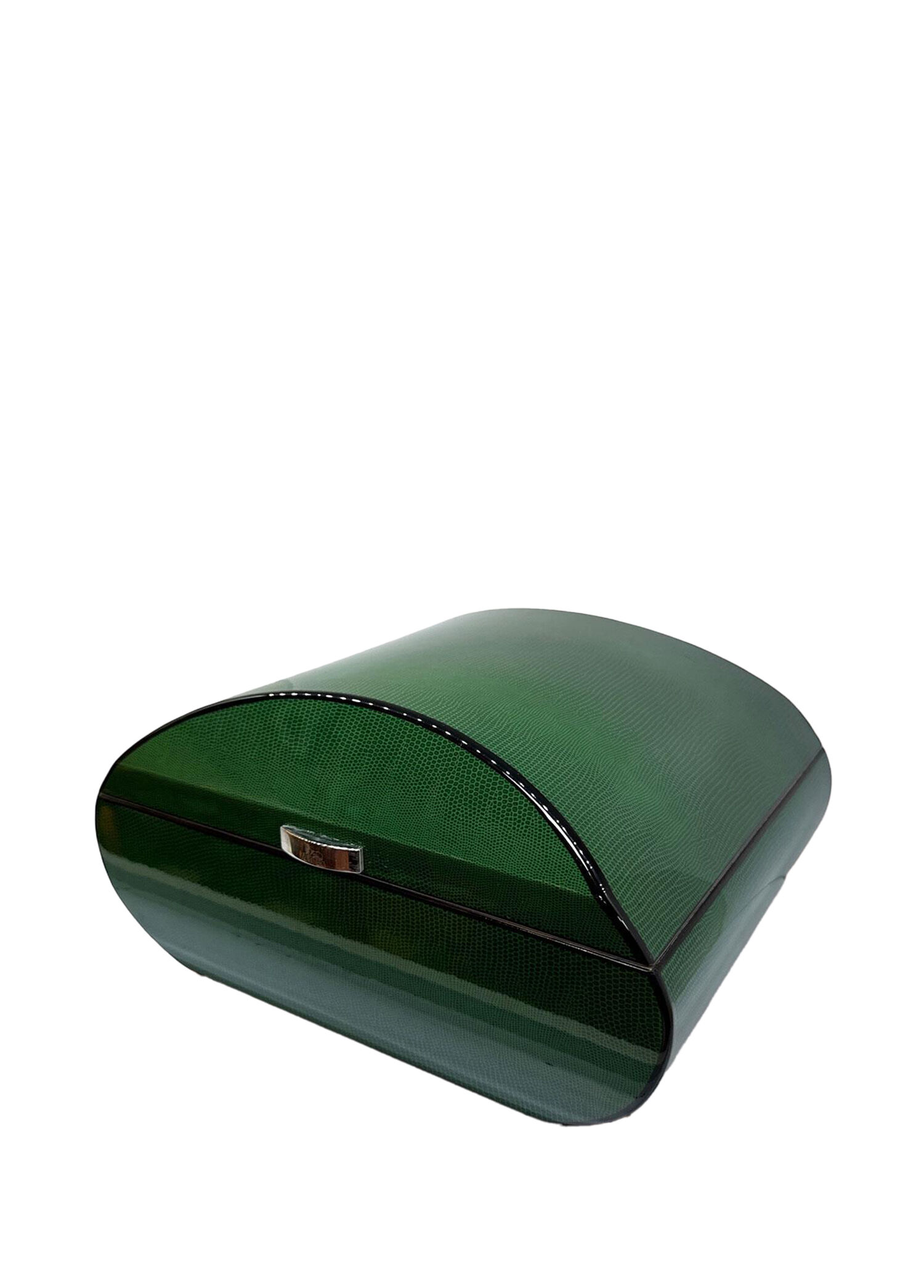 İtaly Yeşil Oval Humidor Lizard 60's Puro Kutusu