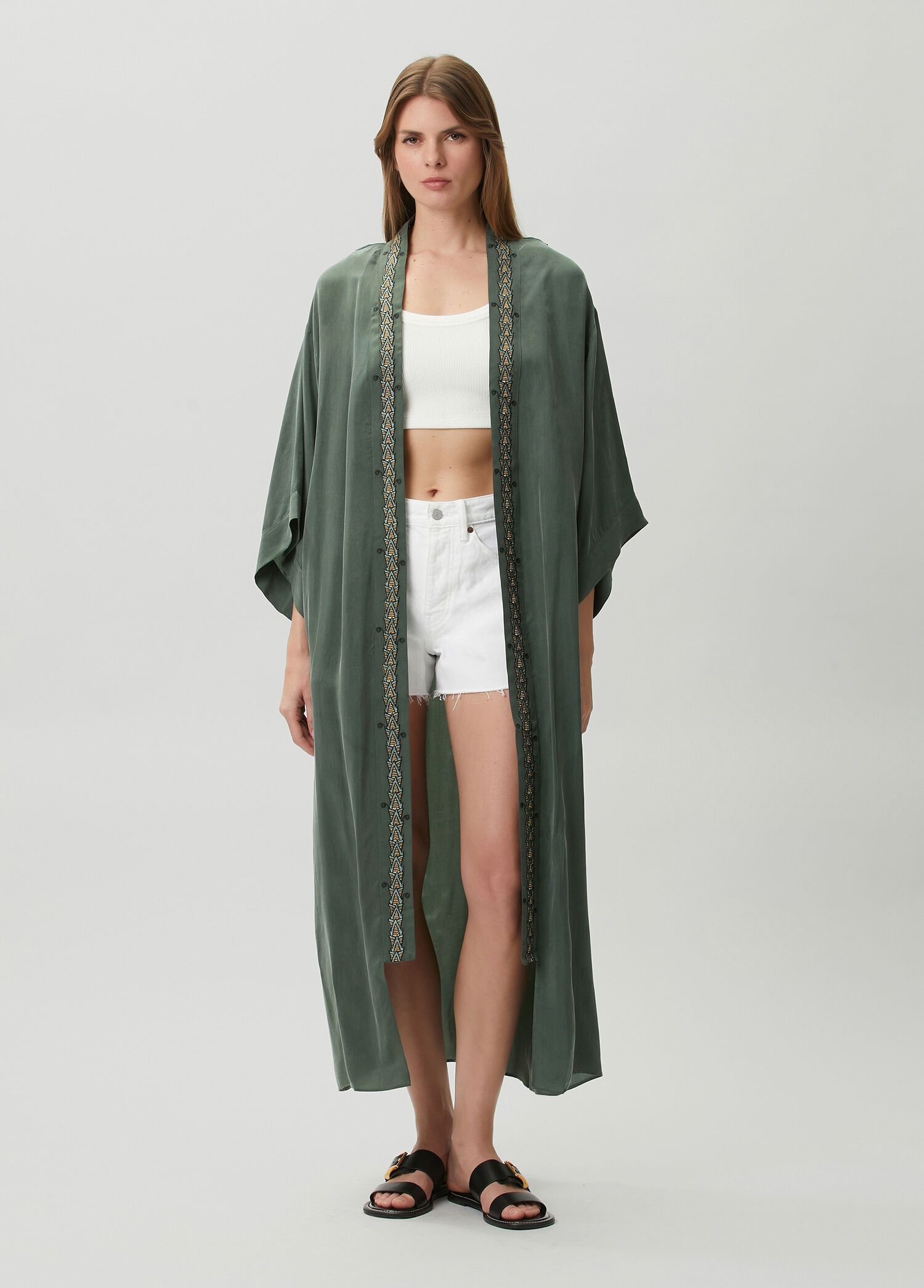 Jilda Roma Haki Kimono