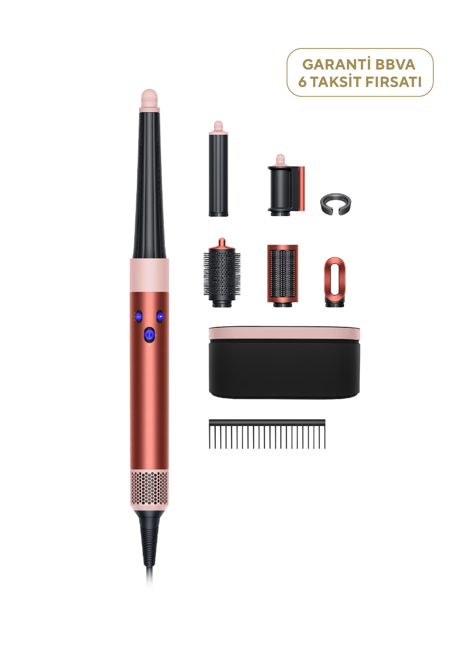 Airwrap i.d.™ Strawberry Bronze Saç Şekillendirme ve Kurutma Seti