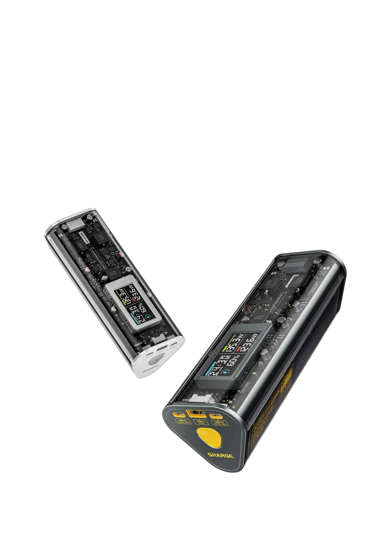 Yüksek Güçlü ve Şeffaf Tasarımlı Beyaz GaN Powerbank 170 W