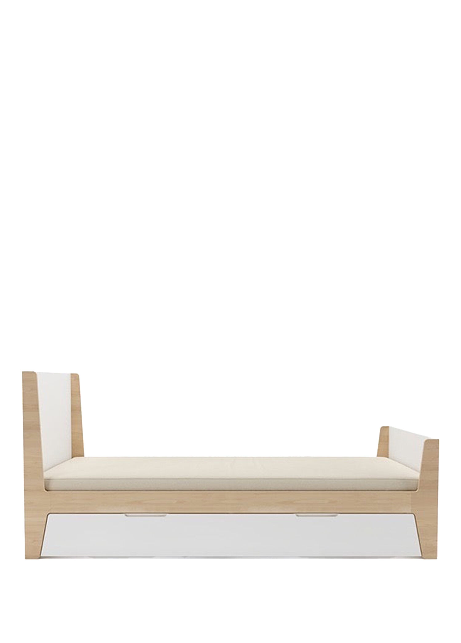 Japandi Naturel Ahşap Tek Kişilik Yatak 120 x 200 cm