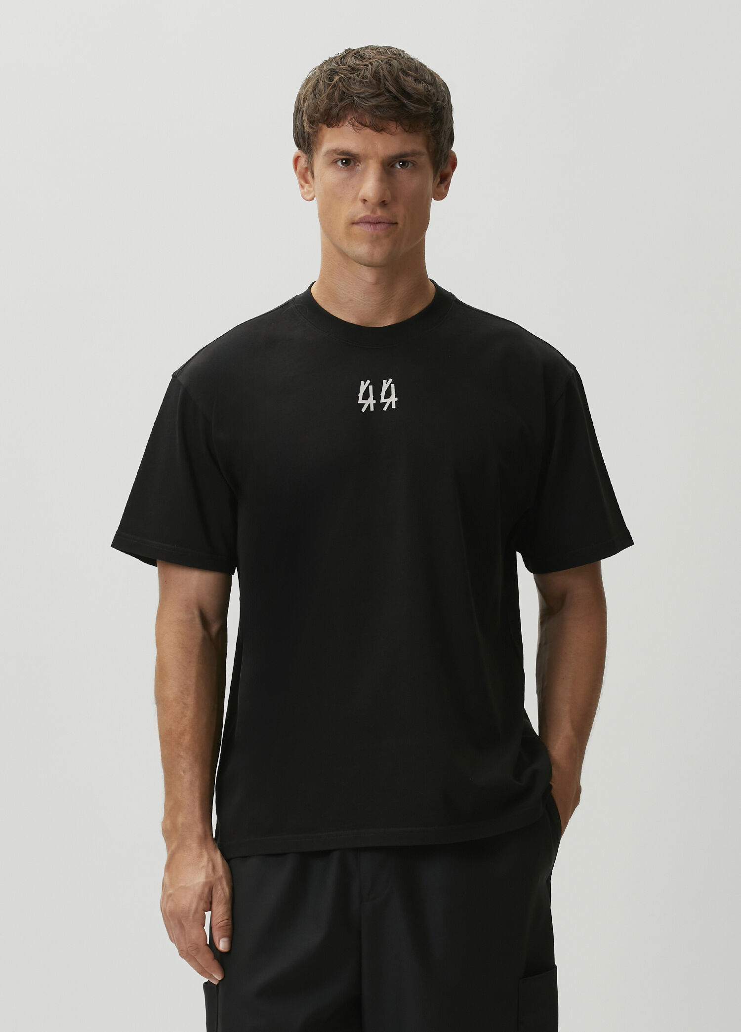 Siyah Logo Baskılı T-shirt