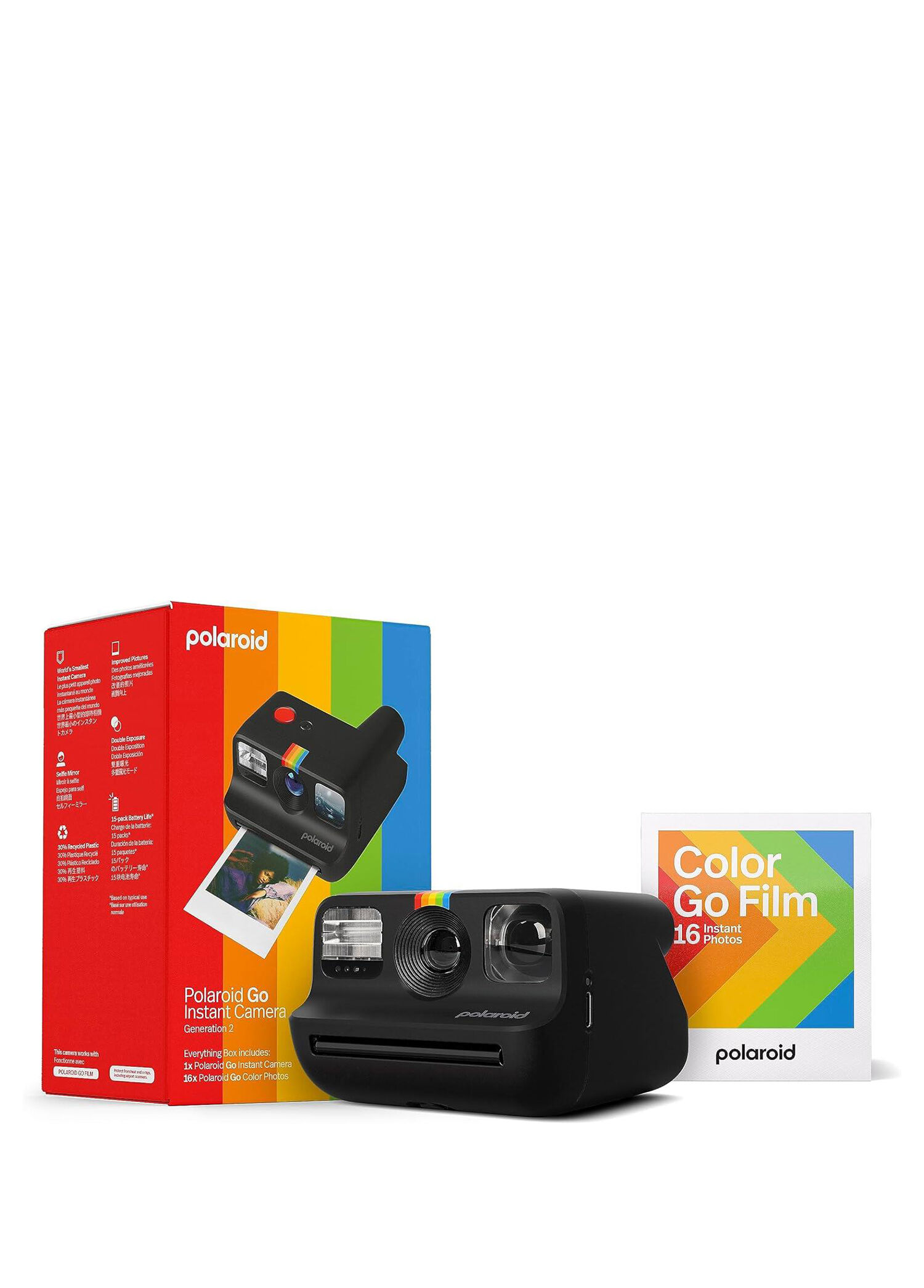 Everything Box Polaroid Go Generation 2 Black Şipşak Fotoğraf Makinesi