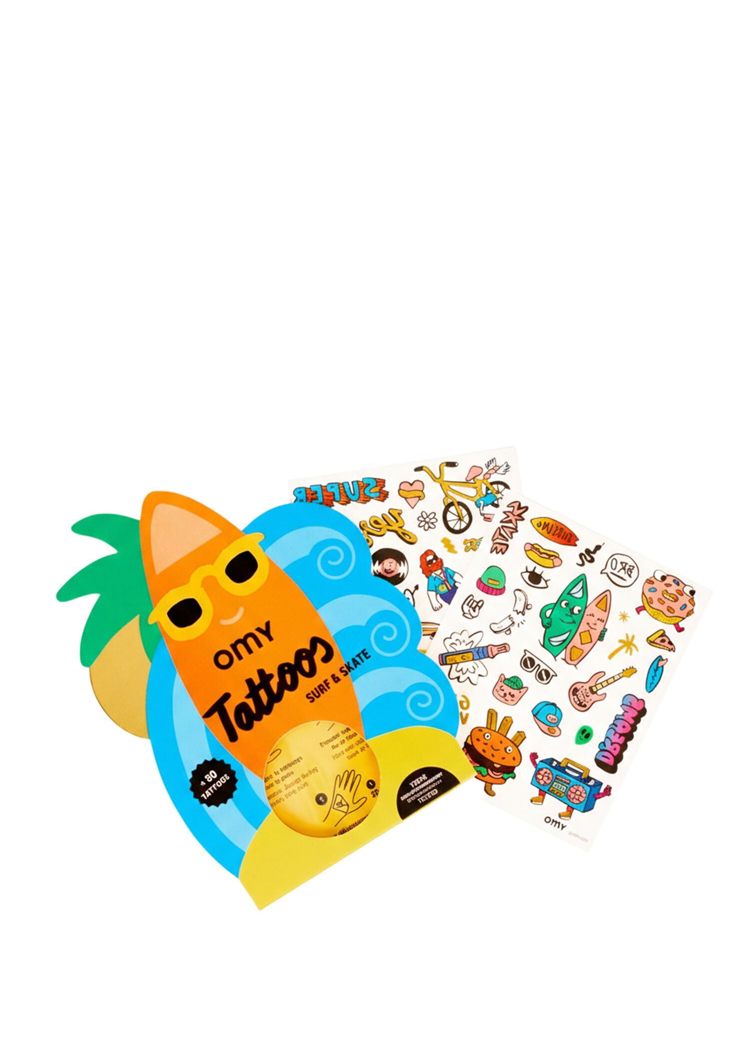 Tattoos Surf & Skate Çocuk Geçici Dövme