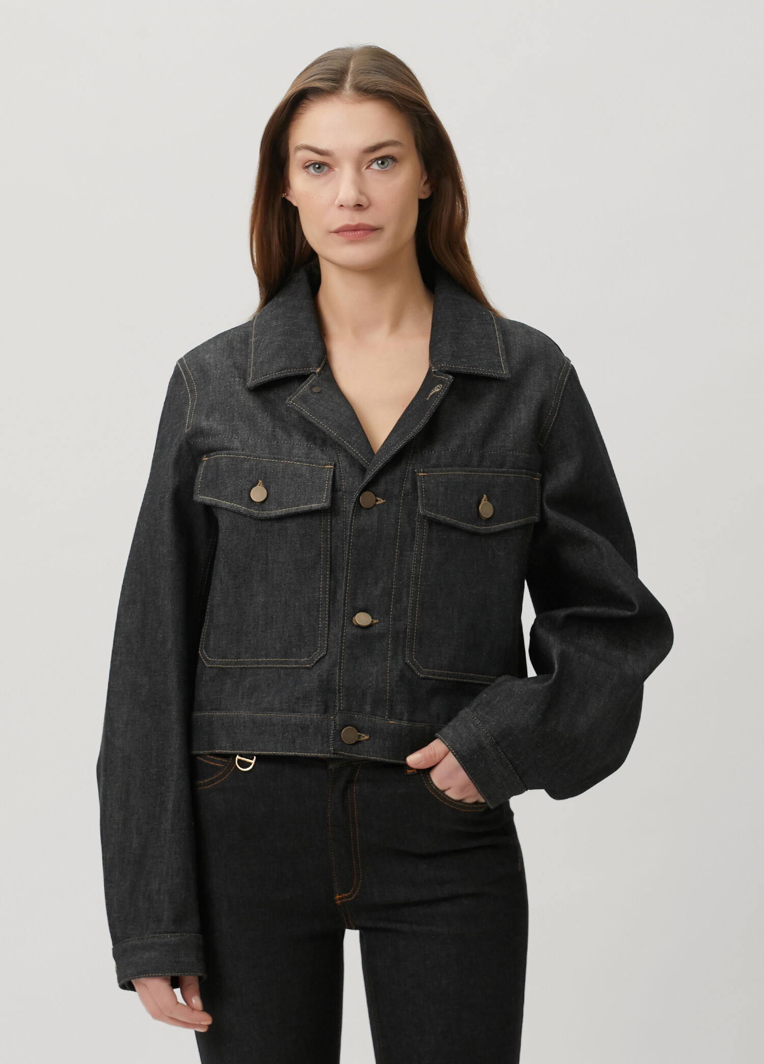 Antrasit Denim Ceket