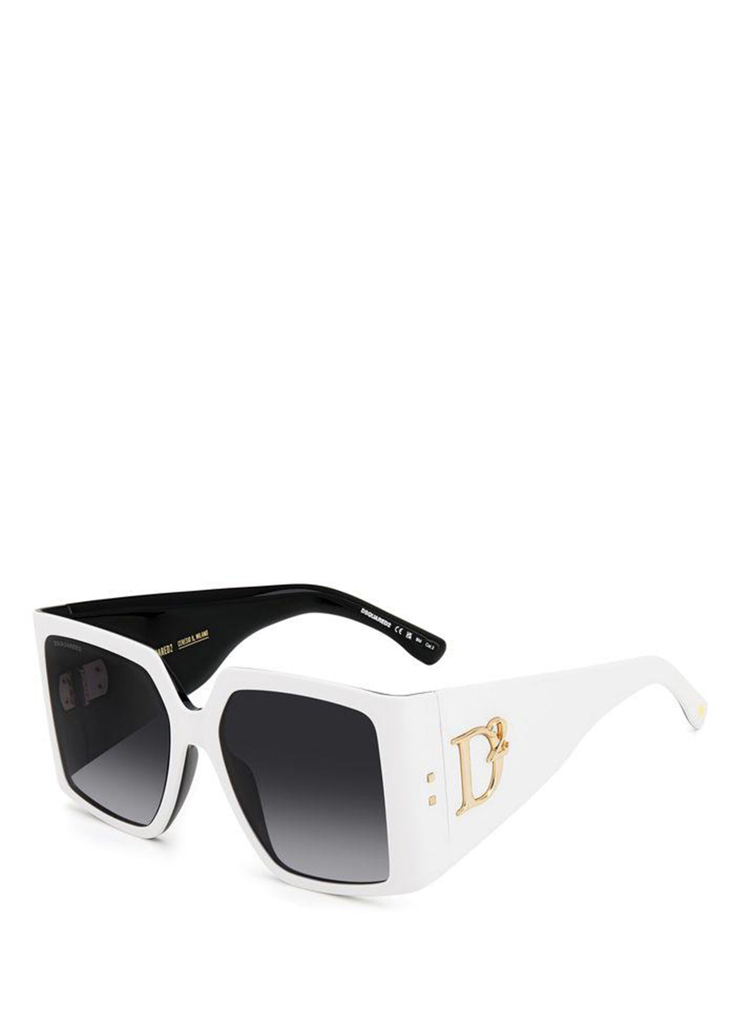 D2 0096/S Acetate White Women's Sunglasses