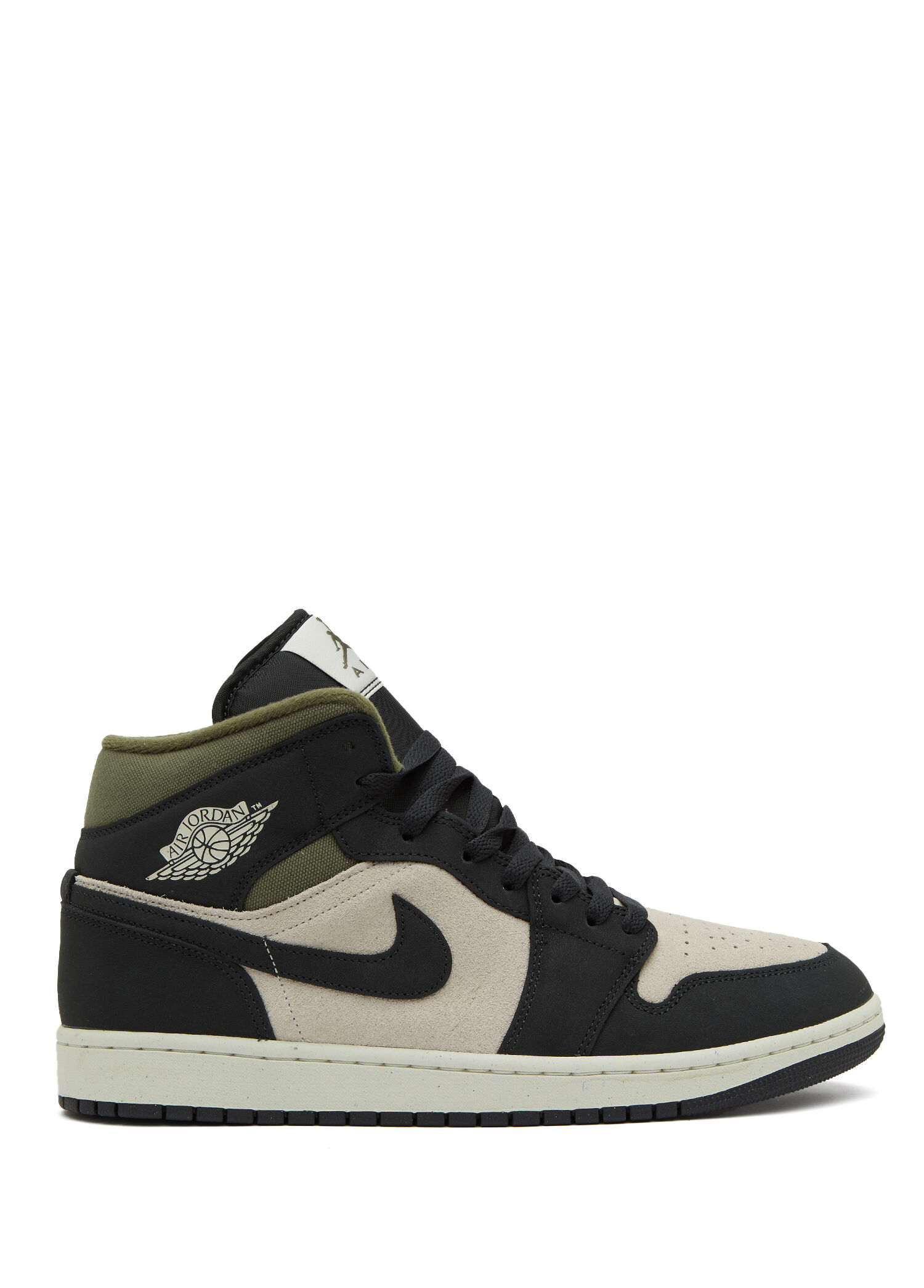 Air Jordan 1 Mid SE Beyaz Erkek Deri Sneaker