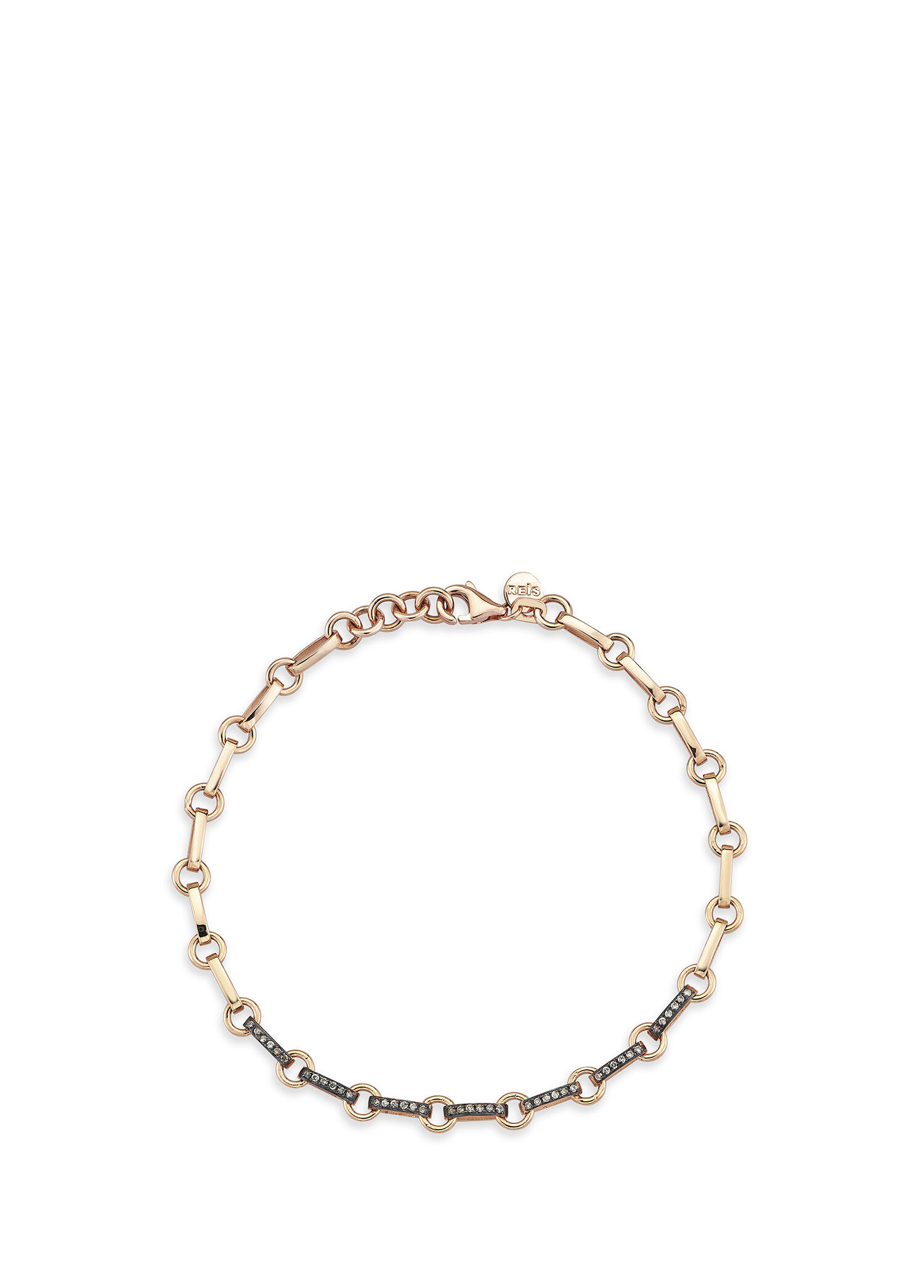 Çaklıt Konyak 14 Ayar Rose Gold Kadın Pırlanta Bileklik