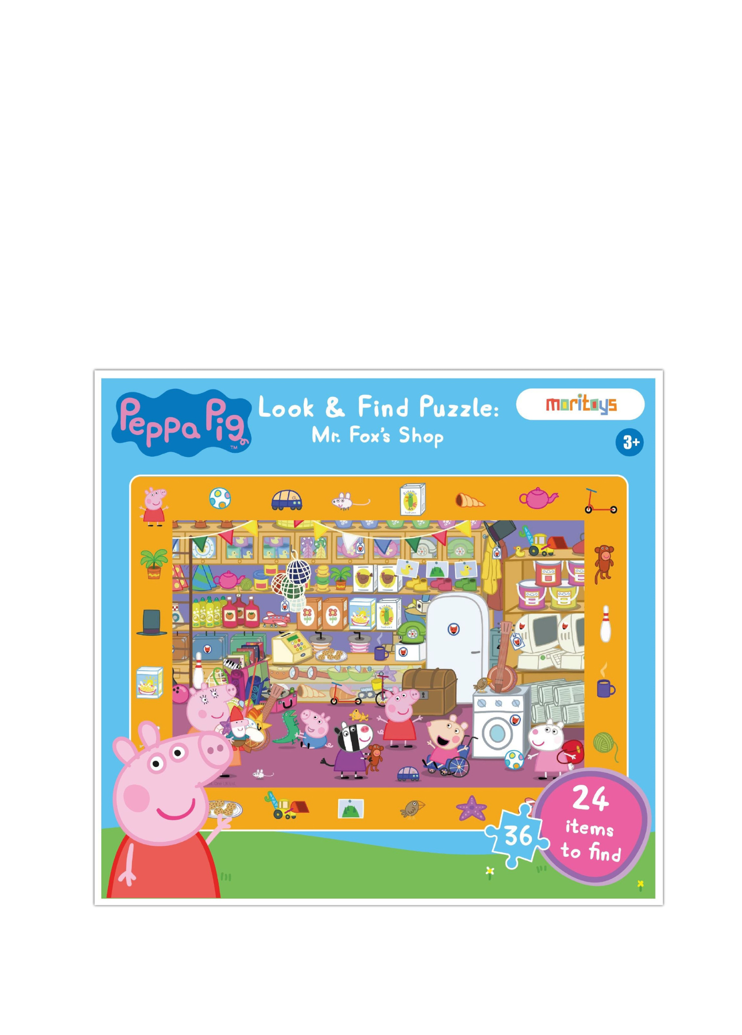 Look & Find Puzzle Mr Fox's Shop Yapboz ve Gözlem Oyunu