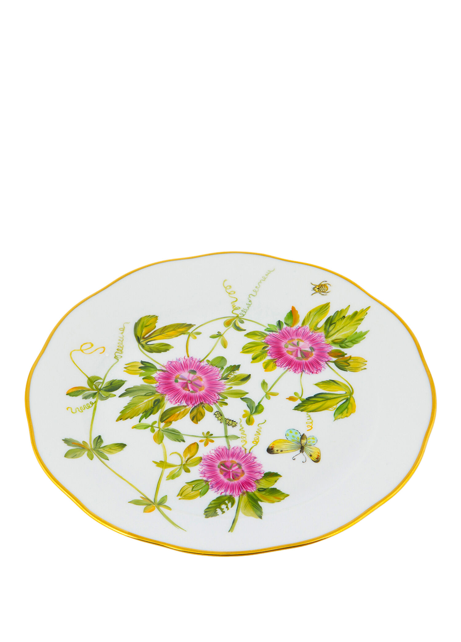 American Wild Flowers Desenli Porselen Yemek Tabağı 26 cm