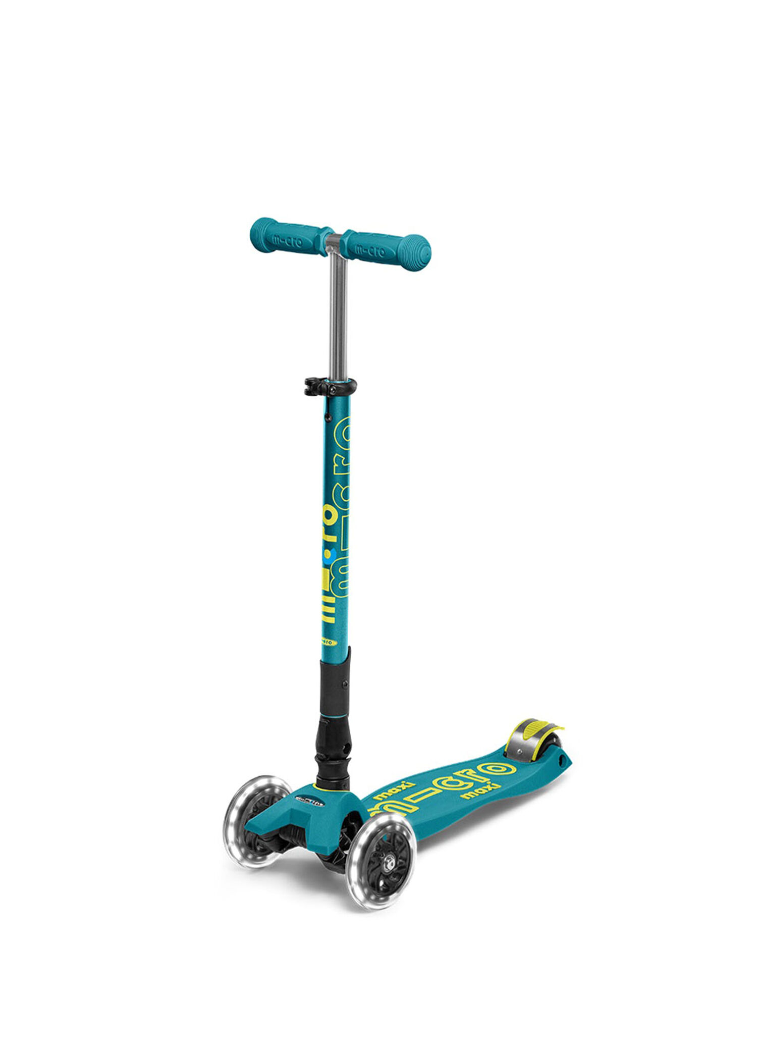Maxi Deluxe Led Işıklı Katlanabilir 3 Tekerlekli 5-12 Yaş Çocuk Scooter