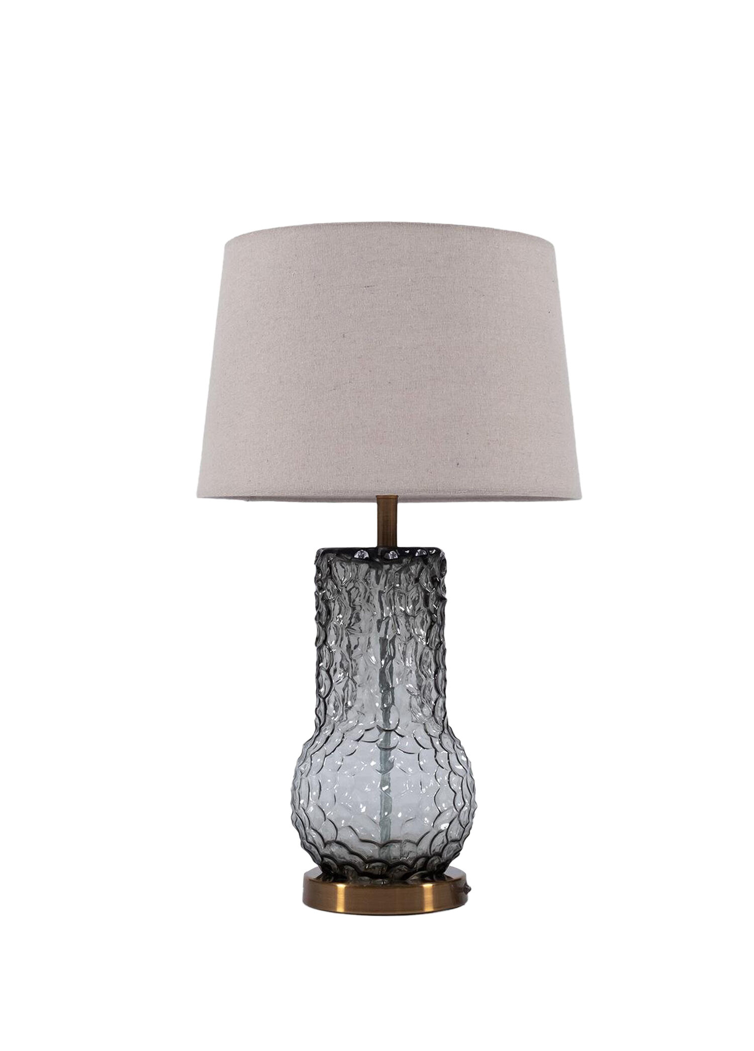 Lumen No:1 Gri Metal Cam Abajur