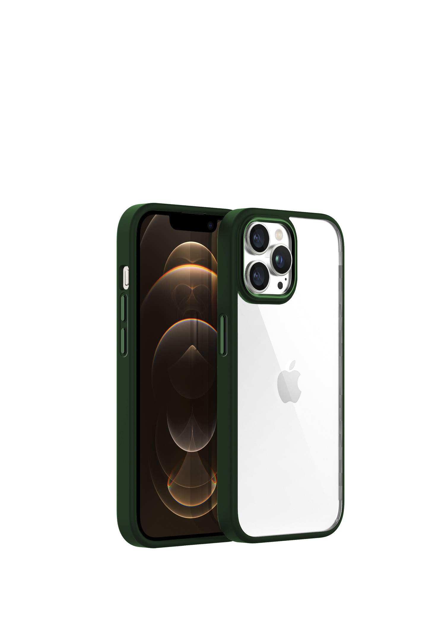 iPhone 12 Pro Max New Air Bumper Green Kılıf