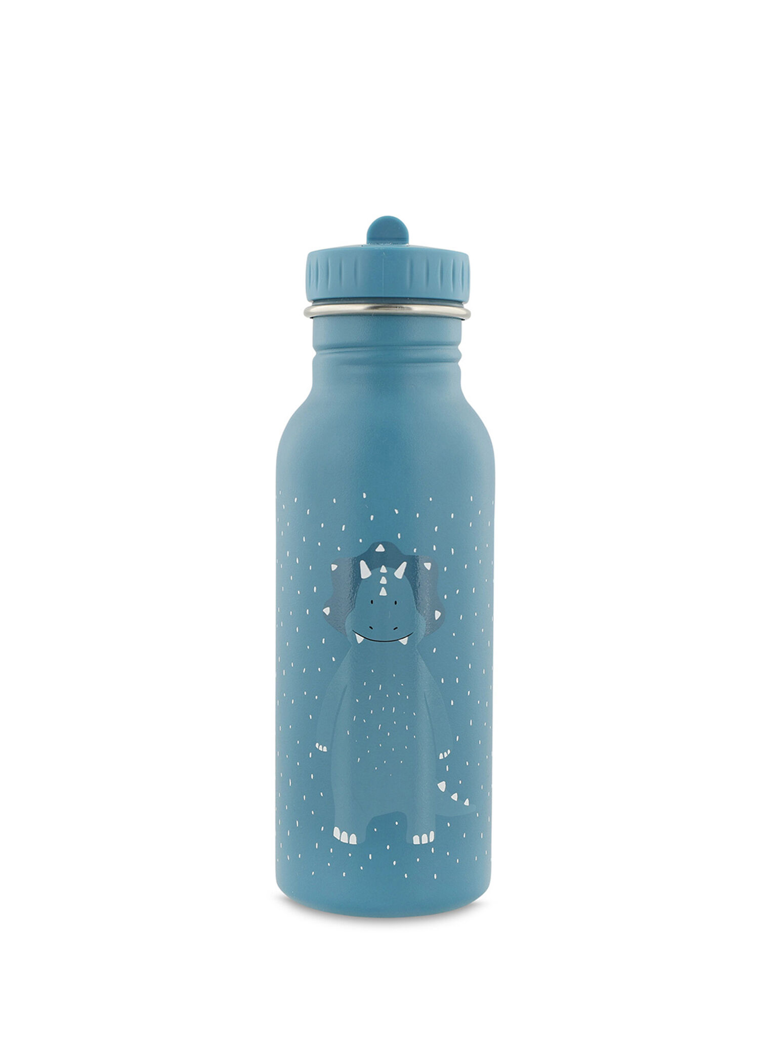 Mr.Triceratops Lacivert Çelik Su Şişesi Suluk Matara 500 ml