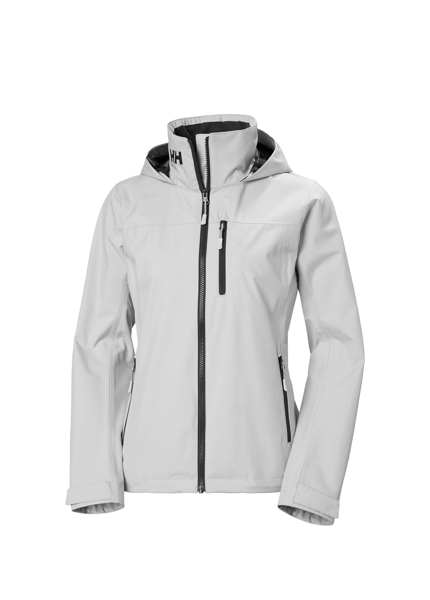 W Crew Hooded 2.0 Grey Fog Kapüşonlu Kadın Mont