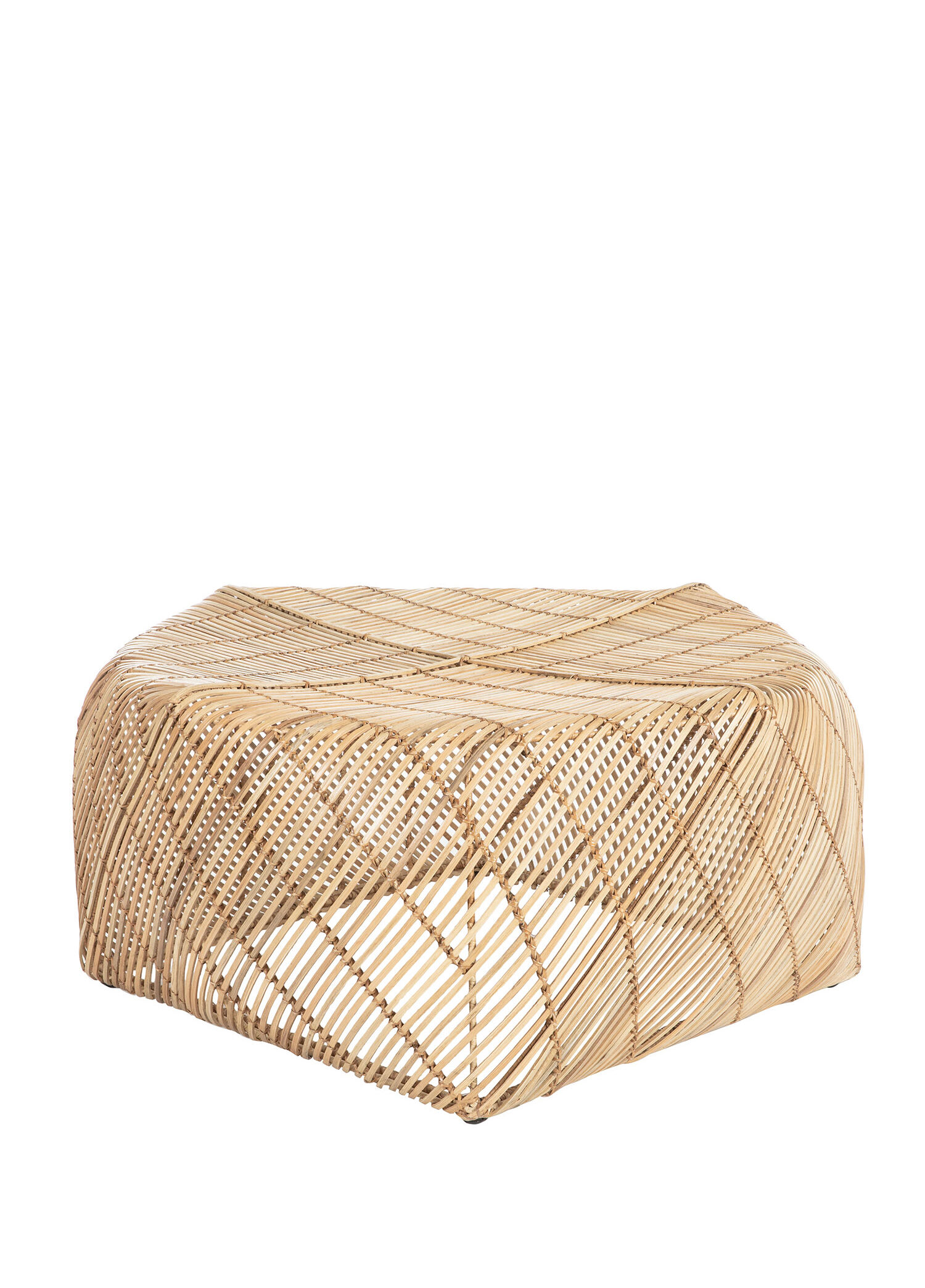 Kite Natural Rattan Bahçe Yan Sehpa