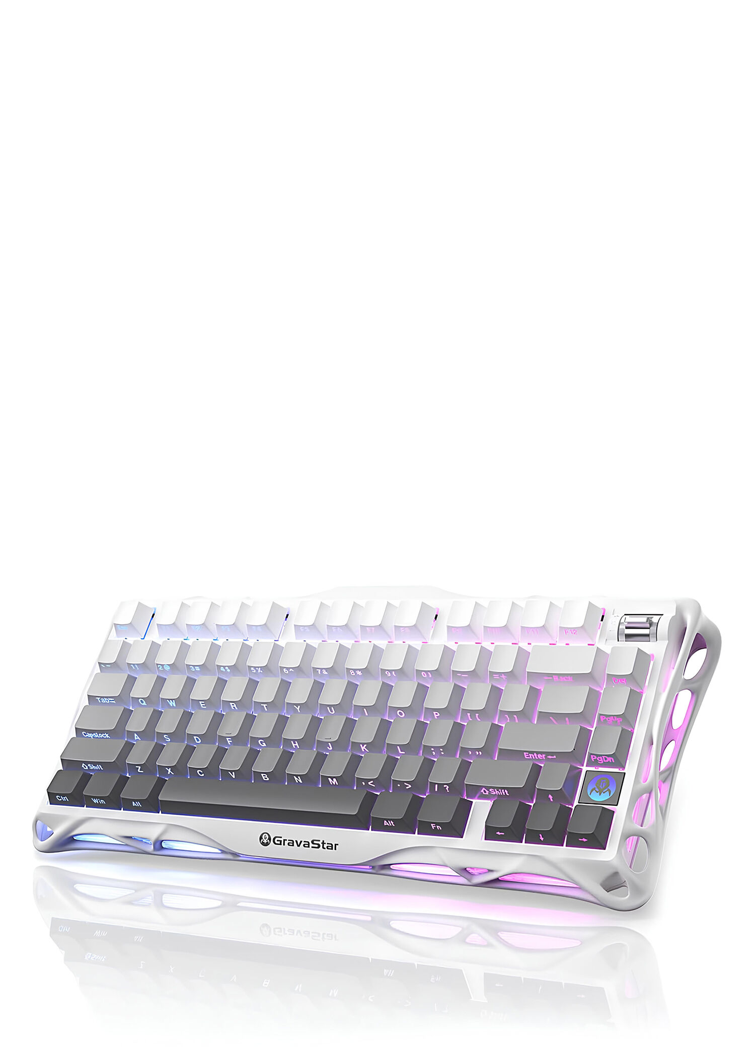 Mercury K1 RGB Beyaz Kablosuz Mekanik Gaming Klavye