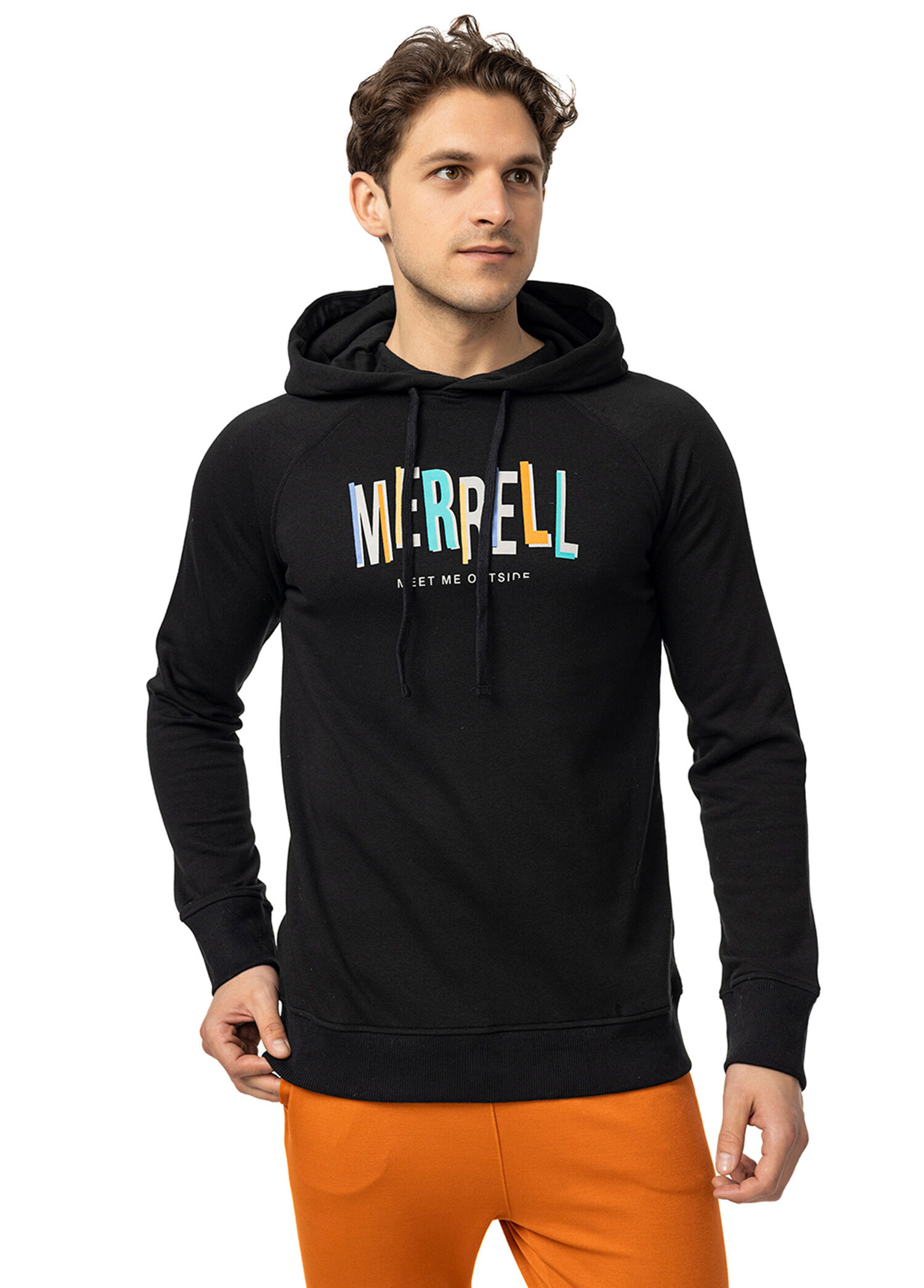 Swift M Siyah Kapüşonlu Erkek Sweatshirt