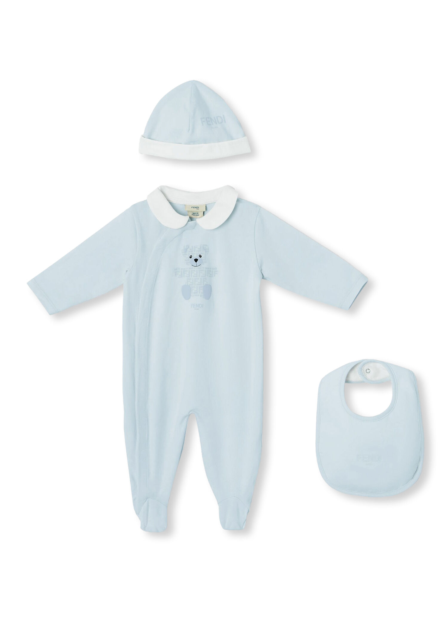 Açık Mavi 3lü Unisex Bebek Set