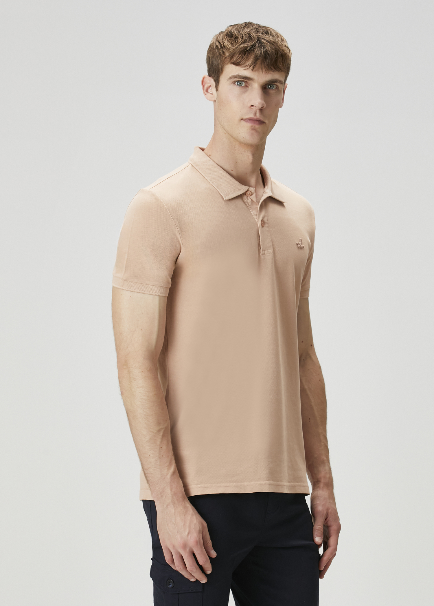 Pembe Polo Yaka T-shirt_2
