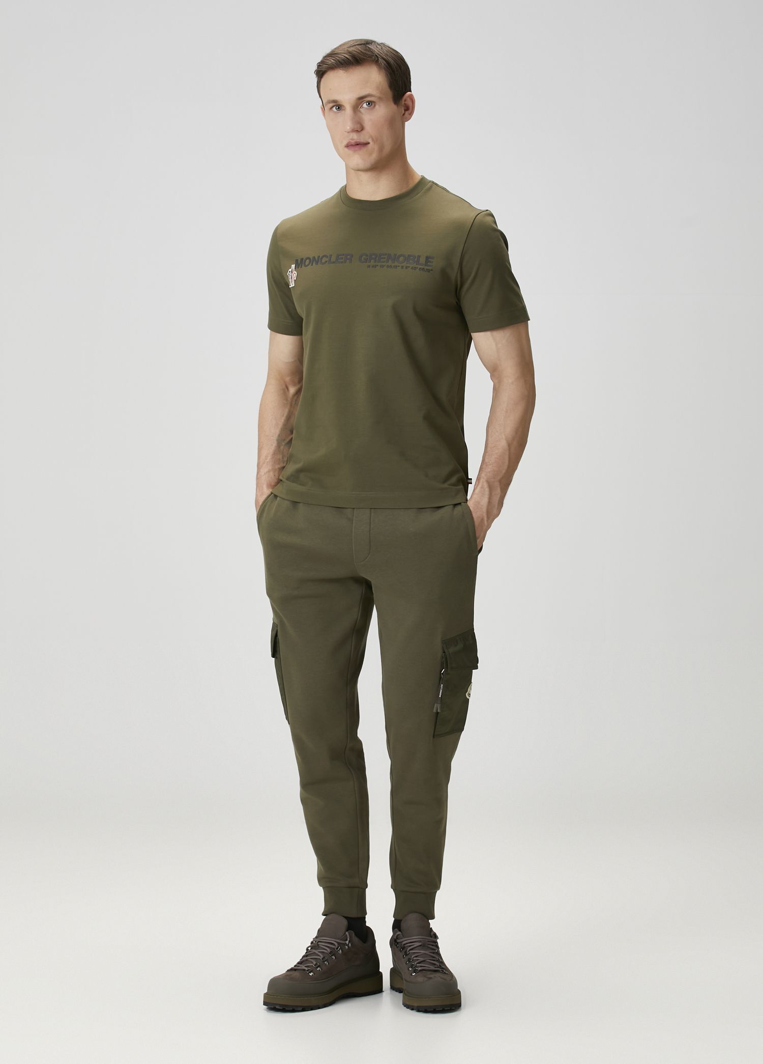 Haki Beli Kordonlu Jogger Kargo Eşofman Altı