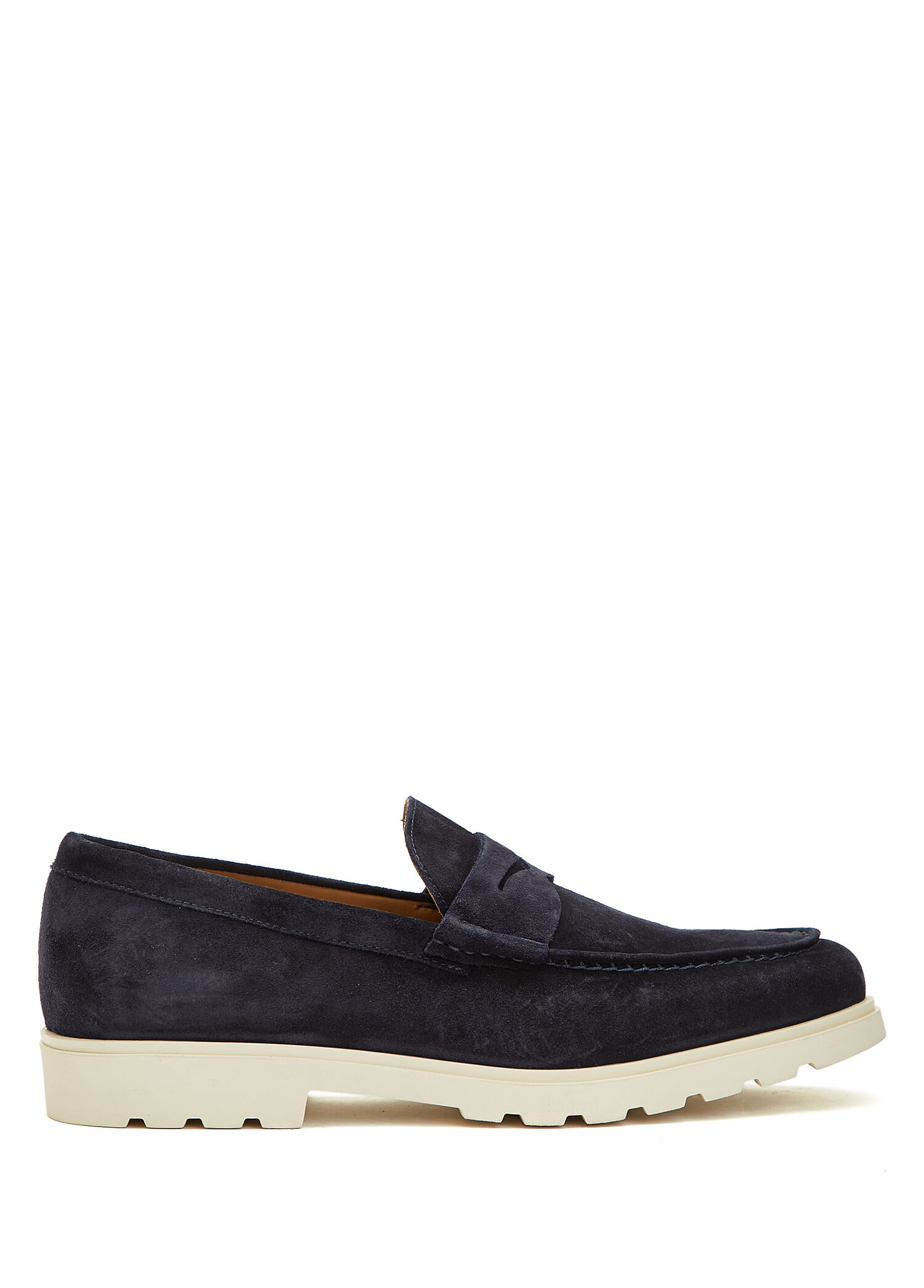 Blue Men's Suede Loafer