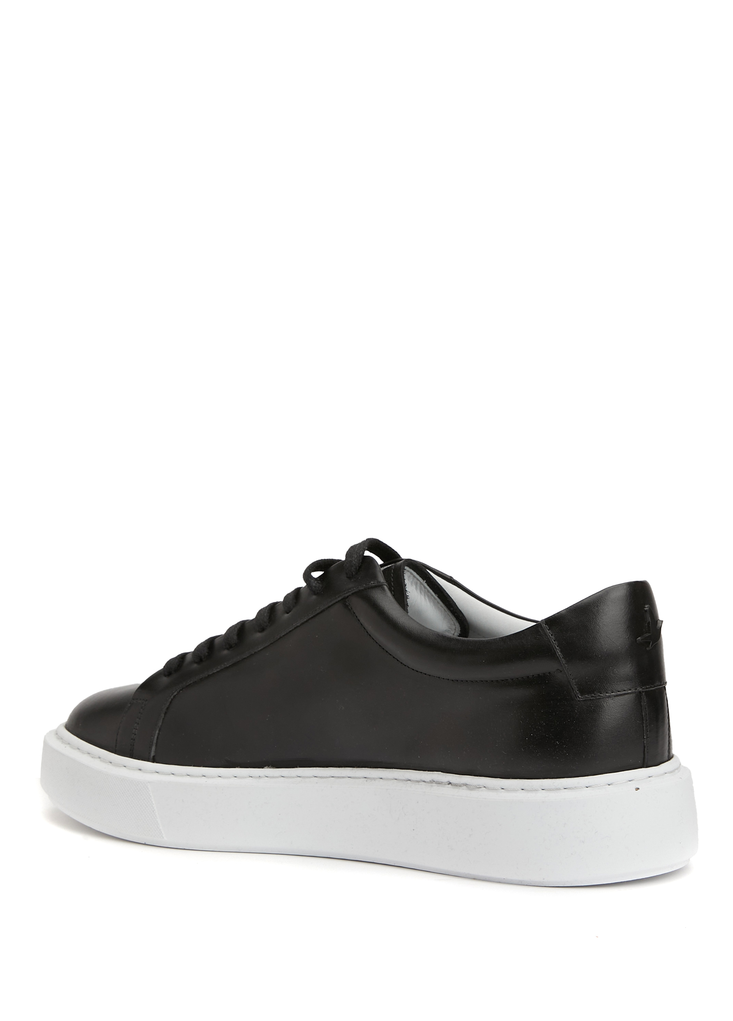 Siyah Erkek Deri Sneaker_2