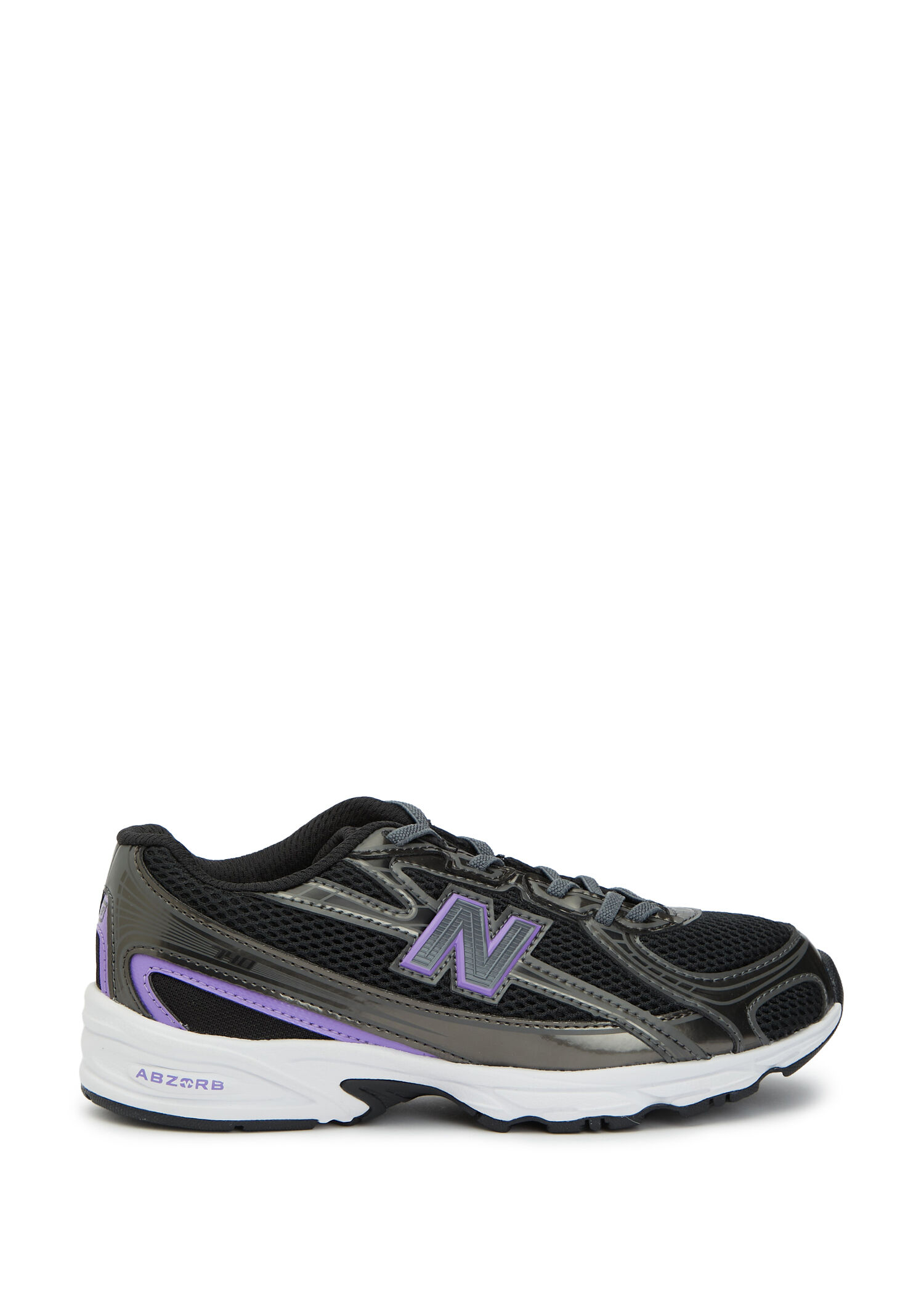 740 Black Unisex Kids Sneakers