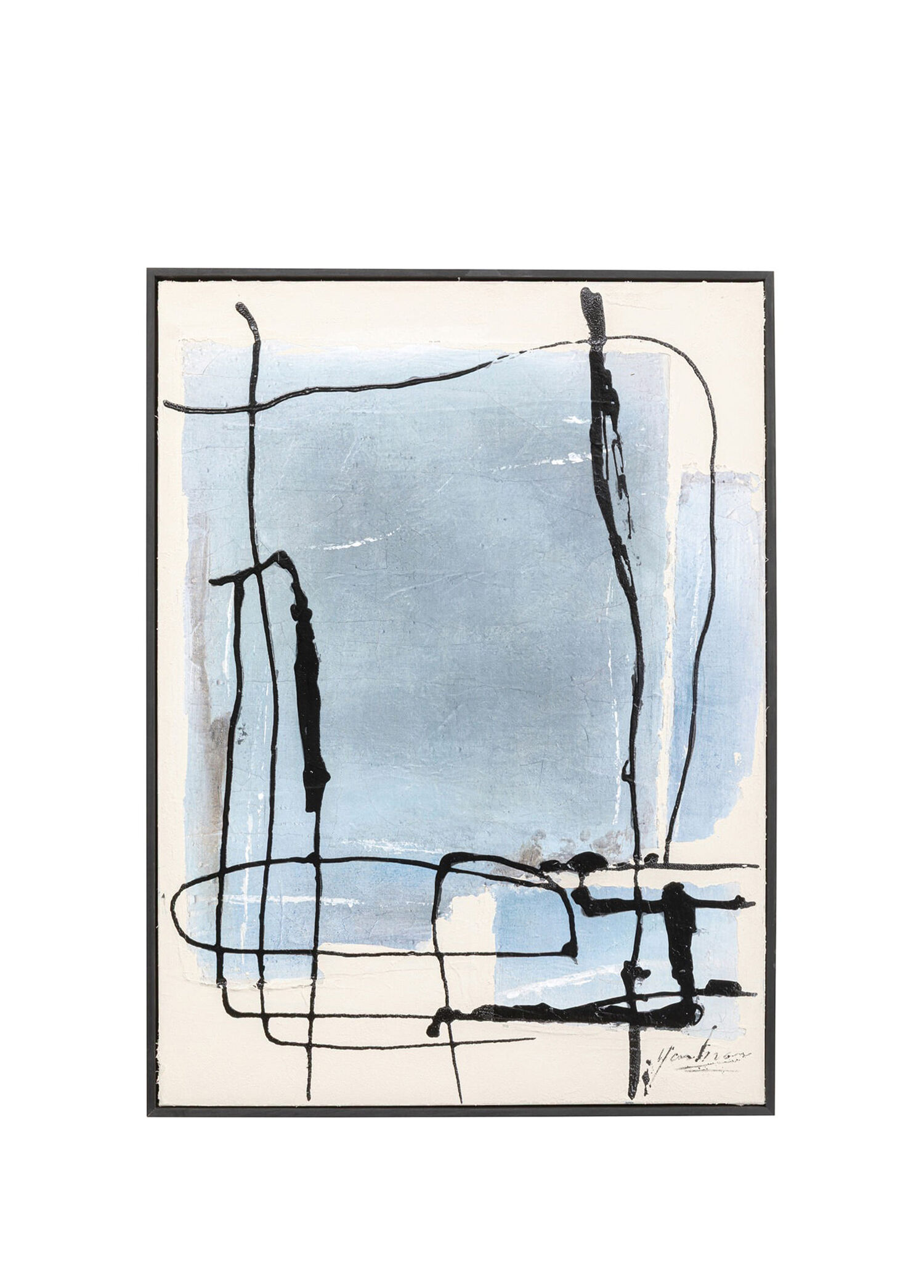 Dust Mavi Kanvas Tablo 55 x 75 cm