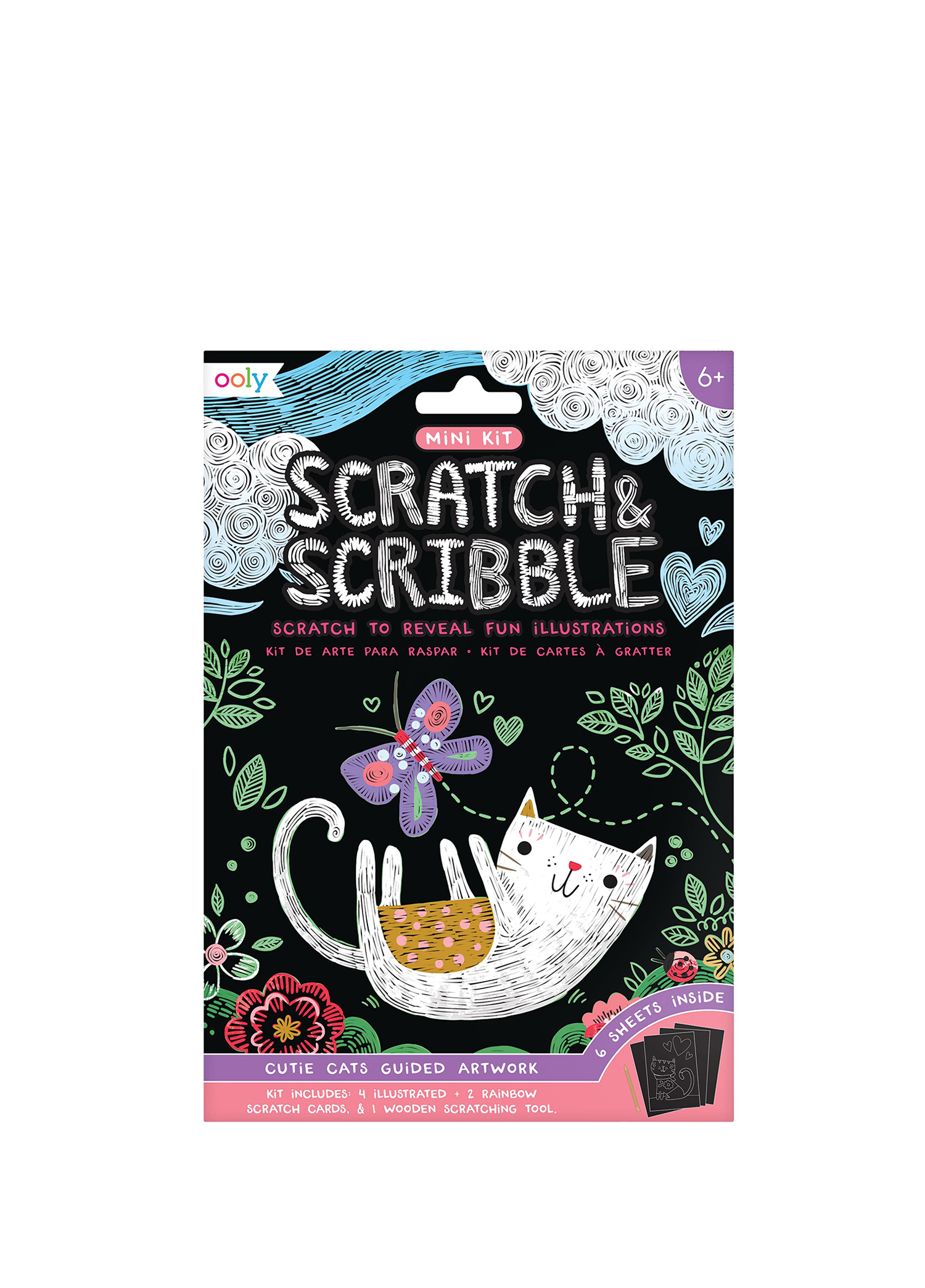 Mini Scratch & Scribble Cutie Cats Çizim Defteri