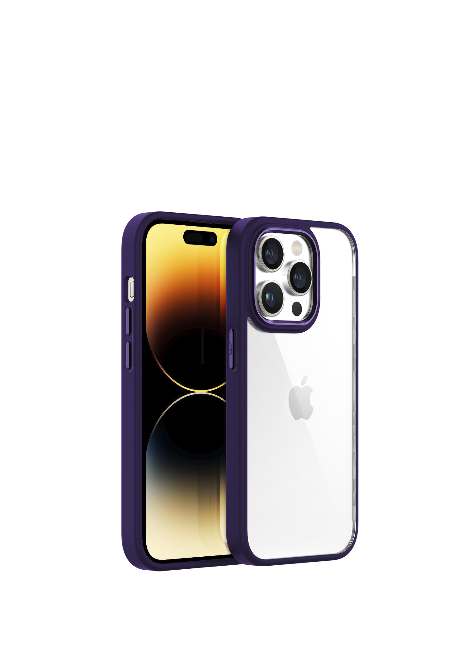 iPhone 14 Pro New Air Bumper Purple Kılıf