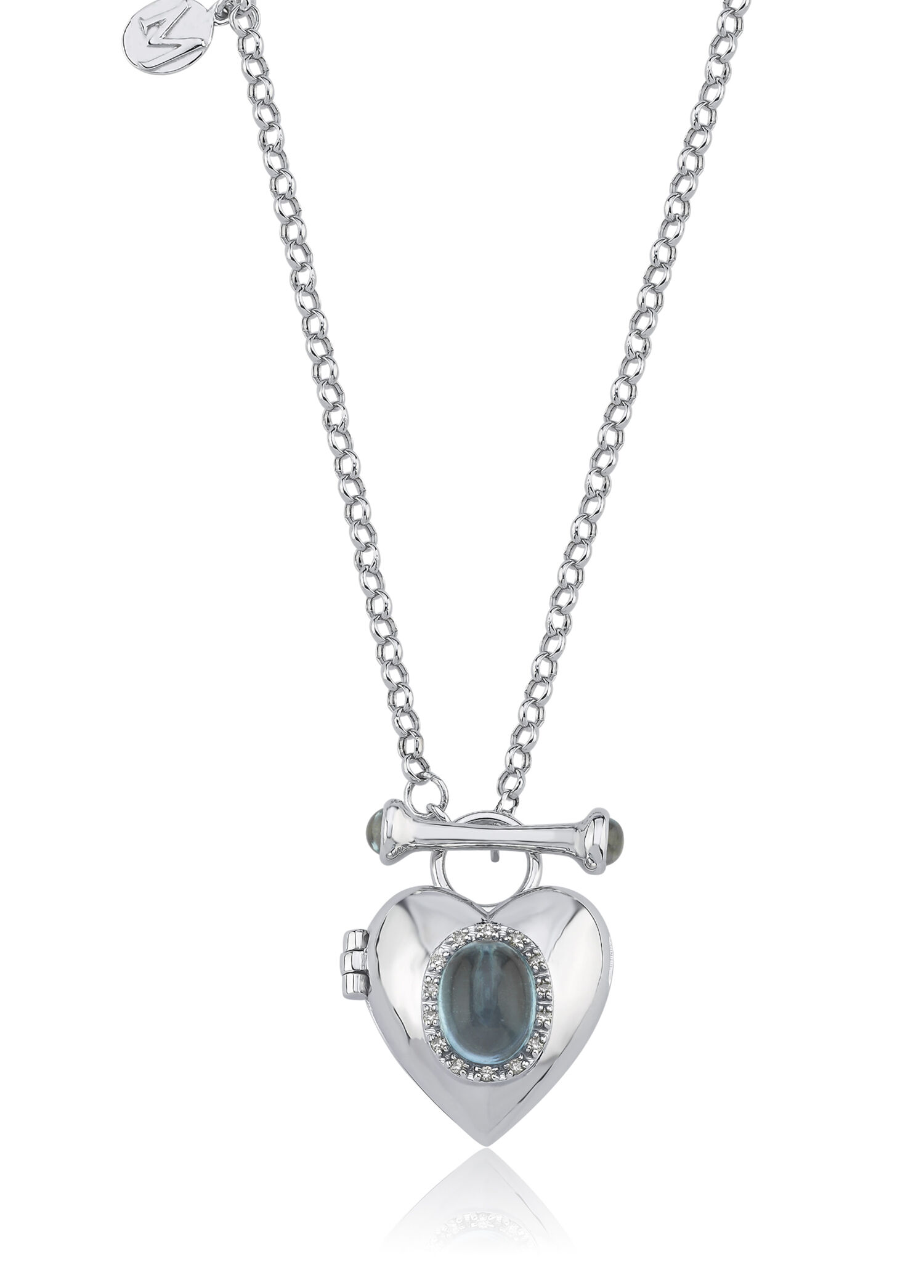 Melie Jewelry Beyaz Kadın Diamond Love Locket 14 Ayar Altın Kadın Kolye 1912728 | Beymen