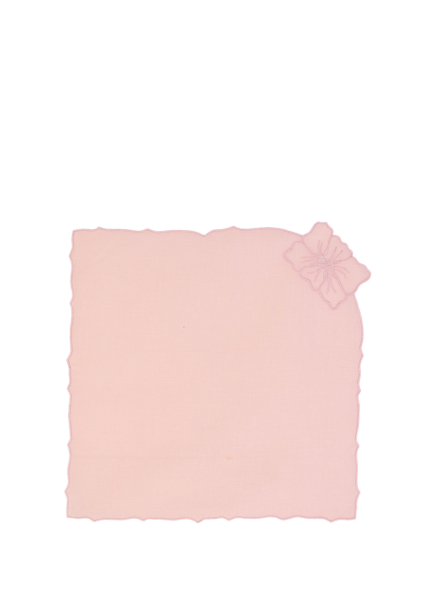 Fleur Pembe Keten 2'li Servis Peçetesi 40 x 40 cm