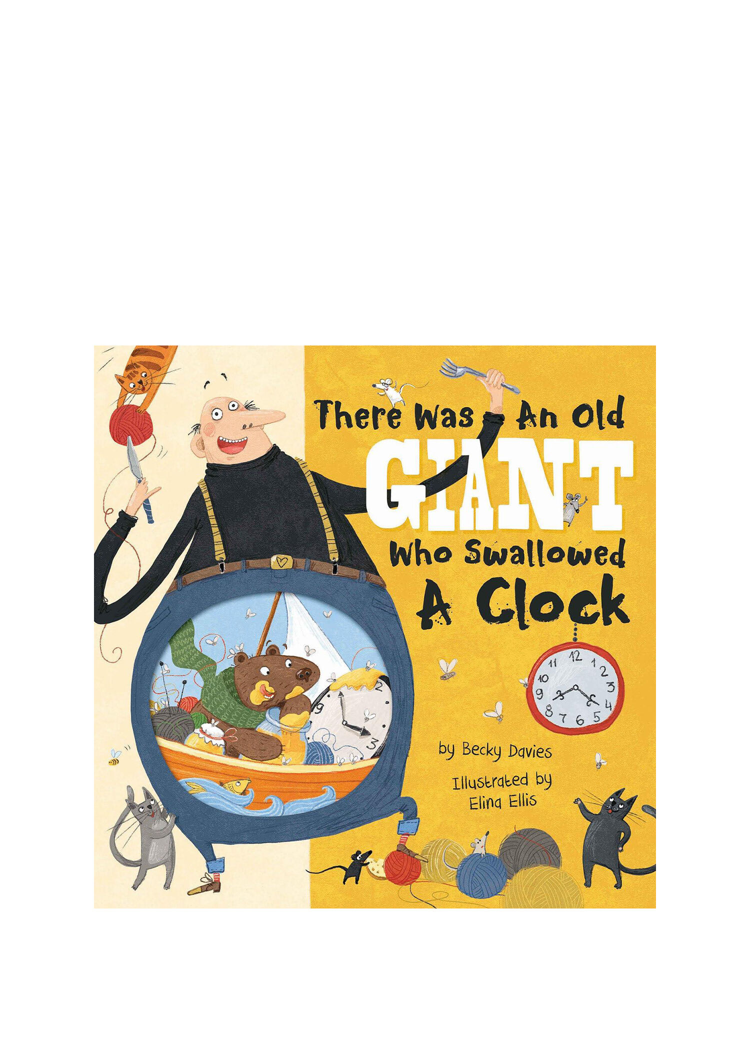 There Was an Old Giant Who Swallowed a Clock Çocuk Yabancı Dil Kitabı