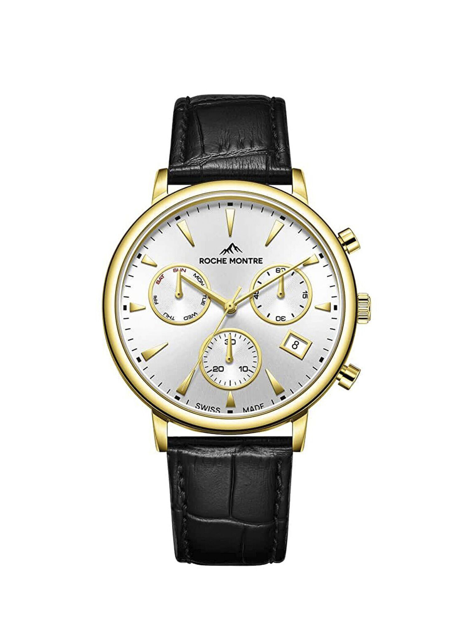 RMG6014-04 Buin Chrono Siyah Deri Erkek Kol Saati